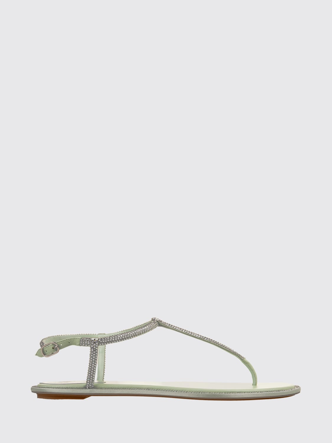 RENE CAOVILLA SANDALES À TALONS: Chaussures basses femme Rene Caovilla, Vert - Img 1