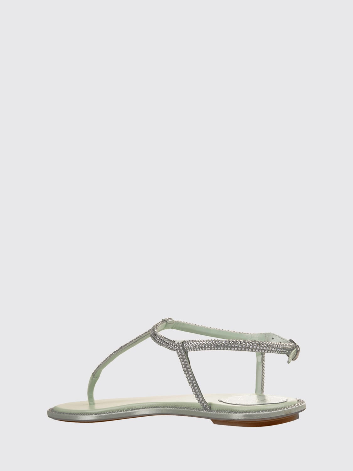 RENE CAOVILLA SANDALES À TALONS: Chaussures basses femme Rene Caovilla, Vert - Img 3