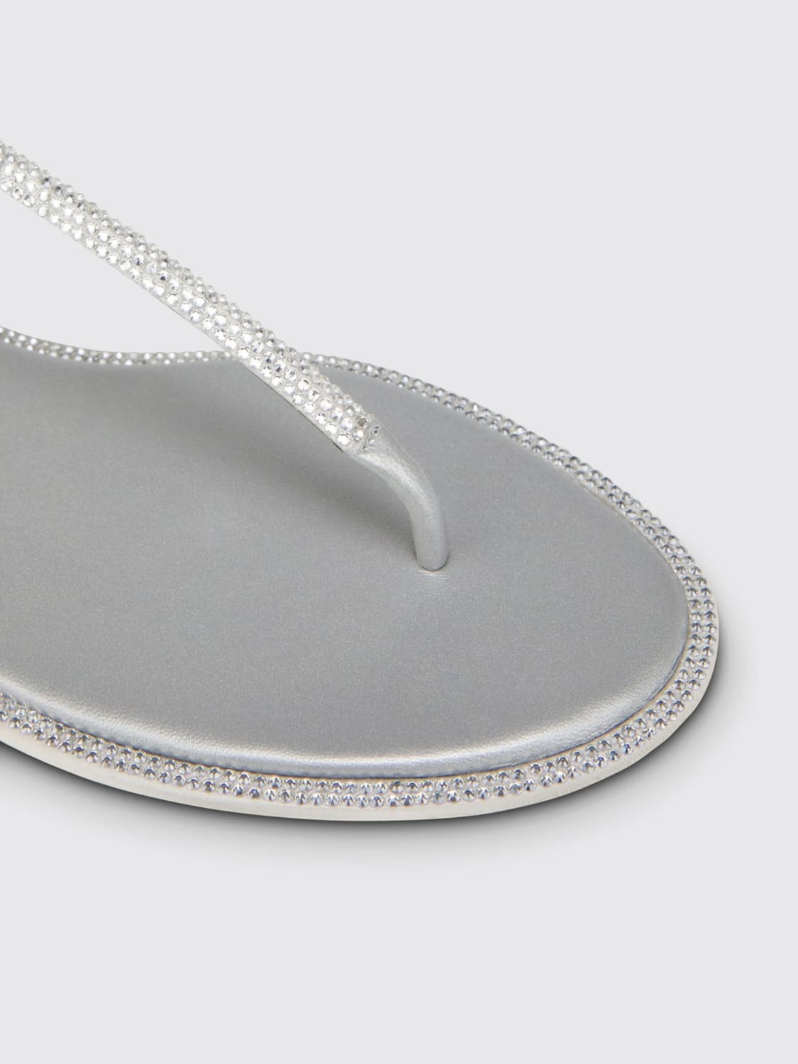 RENE CAOVILLA SANDALES À TALONS: Chaussures basses femme Rene Caovilla, Gris - Img 5