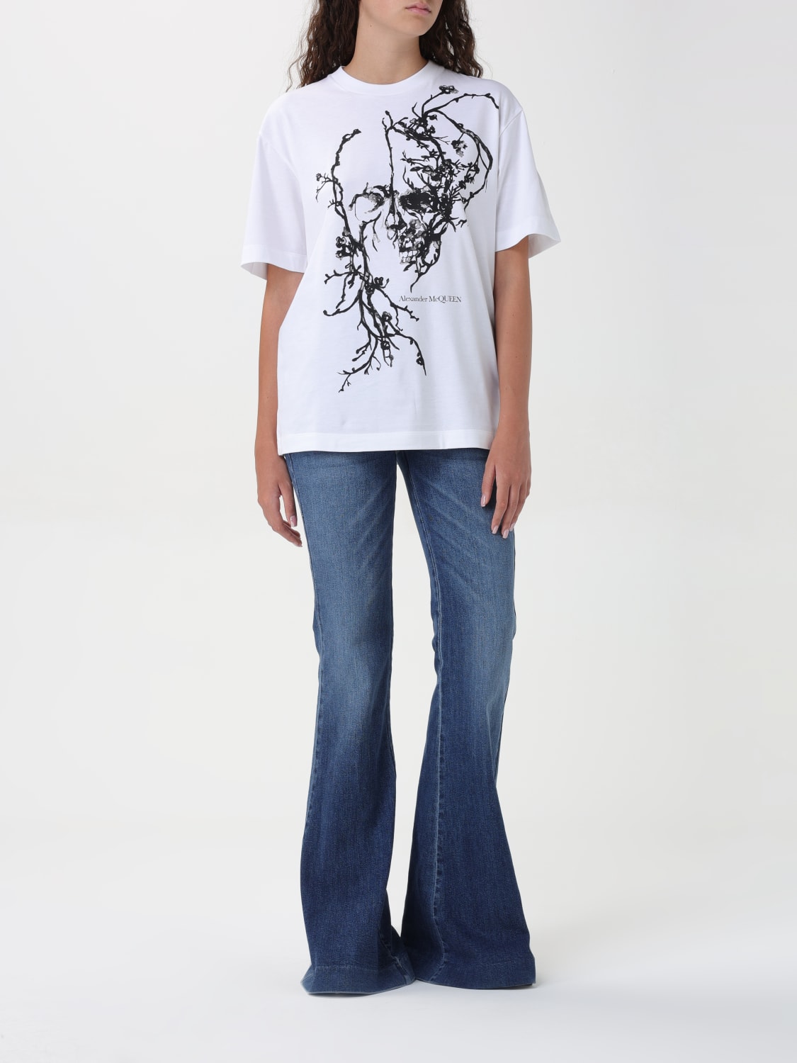 ALEXANDER MCQUEEN T-SHIRT: T-shirt woman Alexander McQueen, White - Img 2