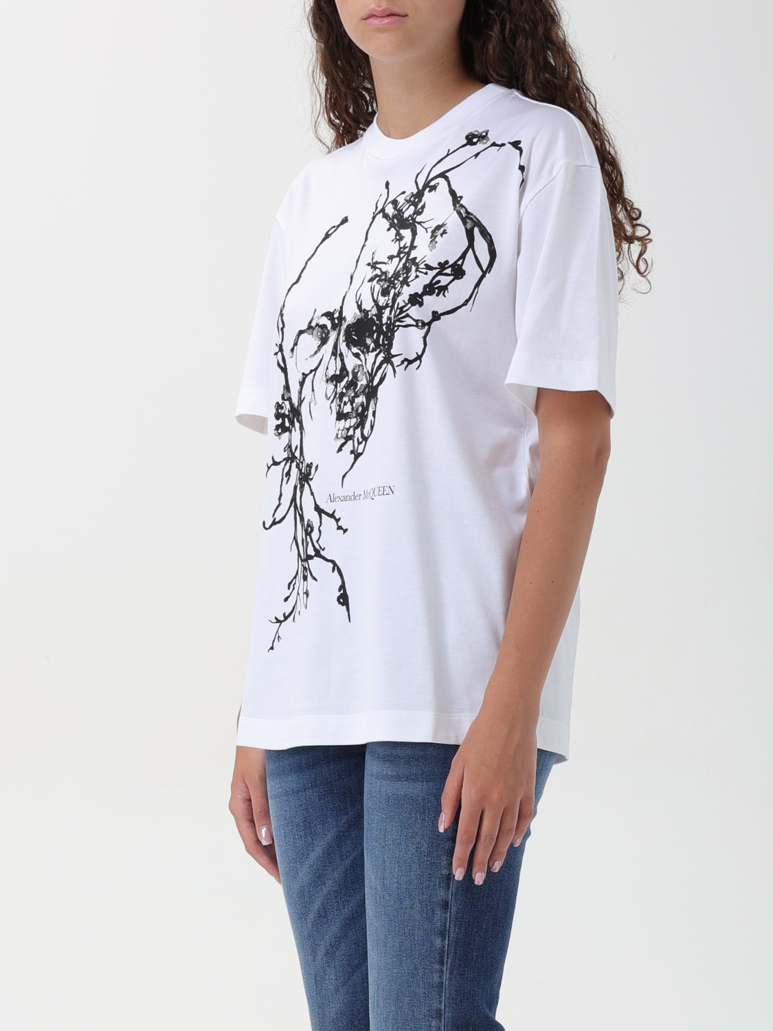 ALEXANDER MCQUEEN T-SHIRT: T-shirt woman Alexander McQueen, White - Img 4