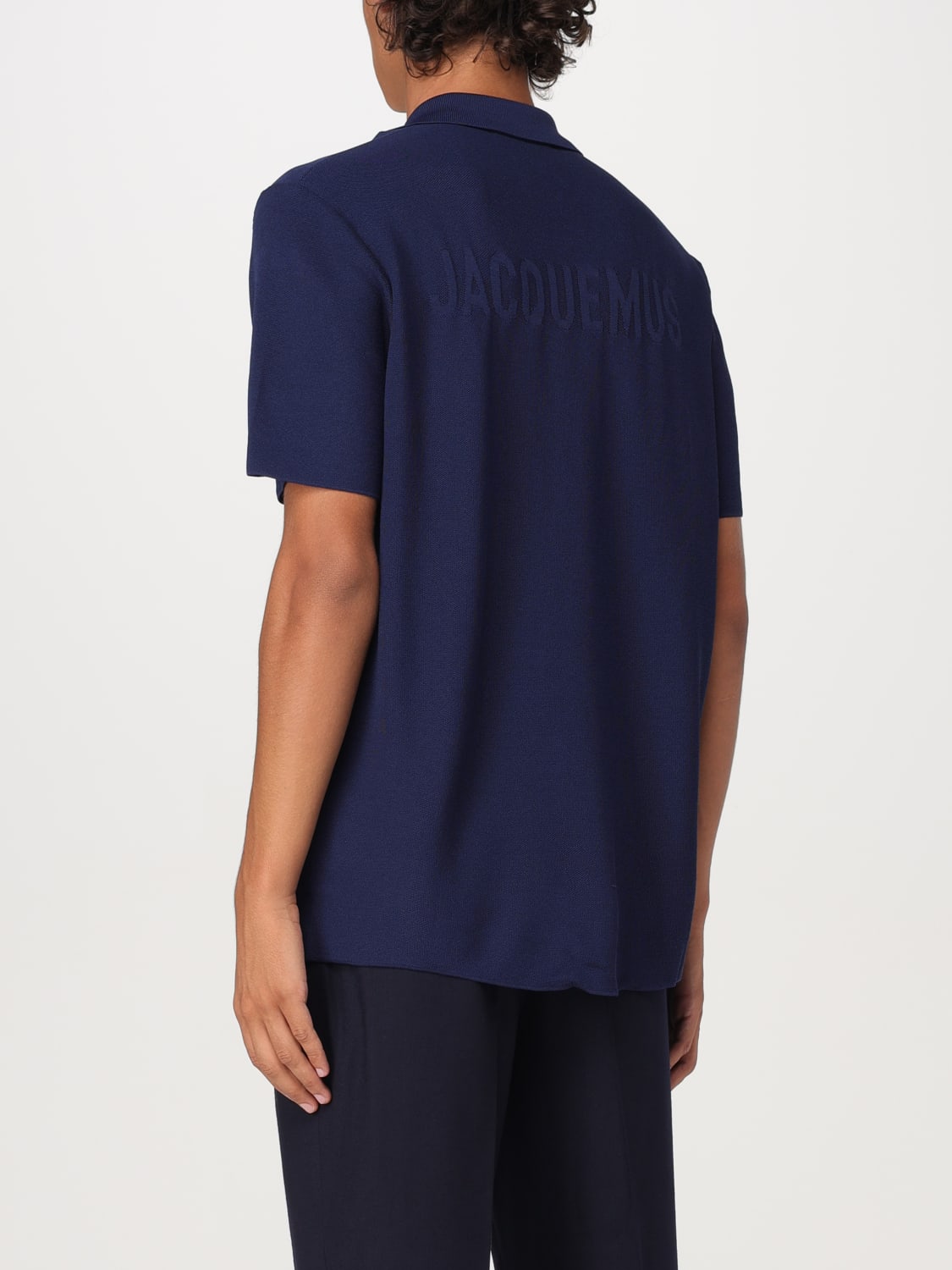 JACQUEMUS POLO: Polo homme Jacquemus, Bleu - Img 3