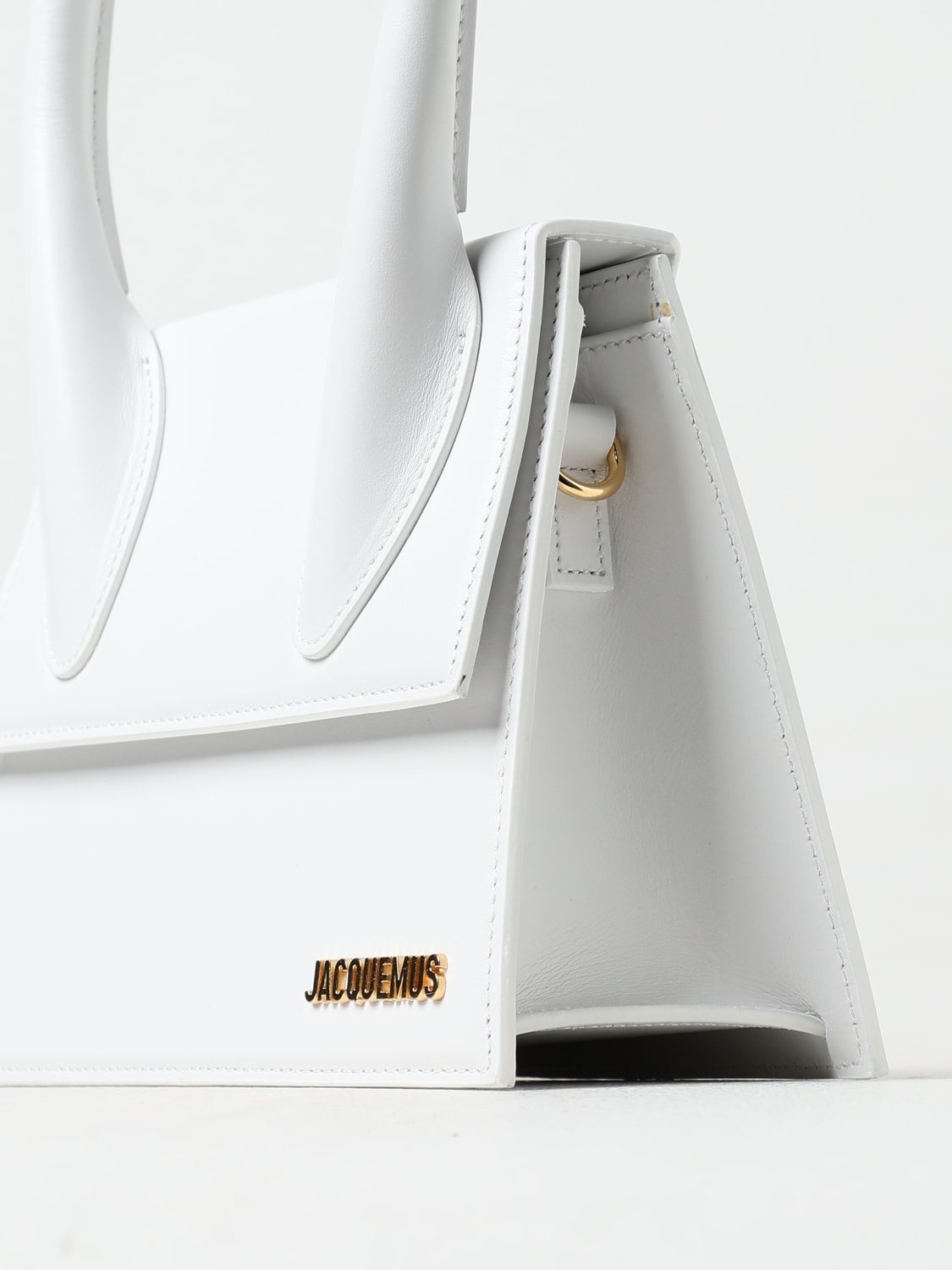 JACQUEMUS HANDBAG: Shoulder bag woman Jacquemus, White - Img 4