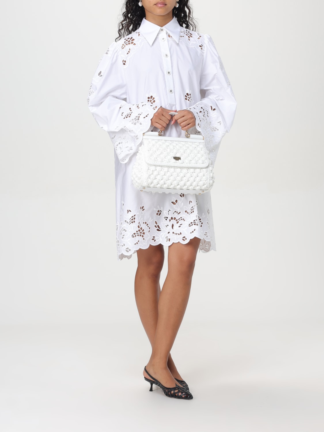 DOLCE & GABBANA ROBES: Robes femme Dolce & Gabbana, Blanc - Img 2