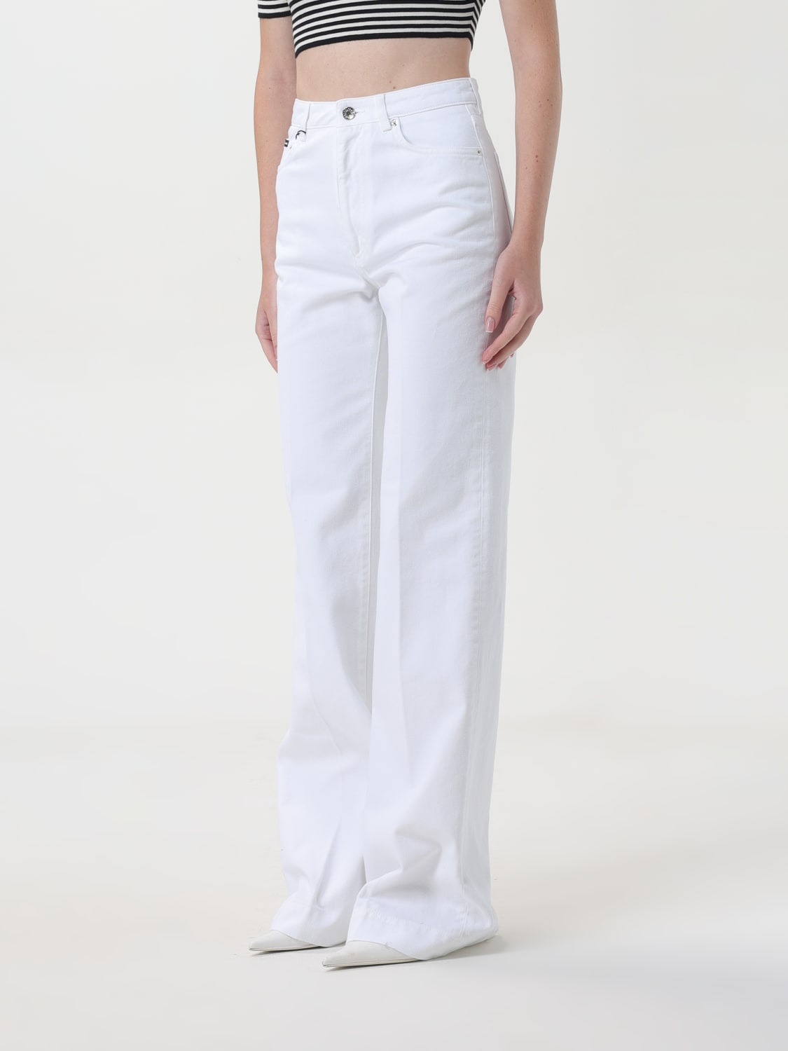 DOLCE & GABBANA JEANS: Jeans femme Dolce & Gabbana, Blanc - Img 4