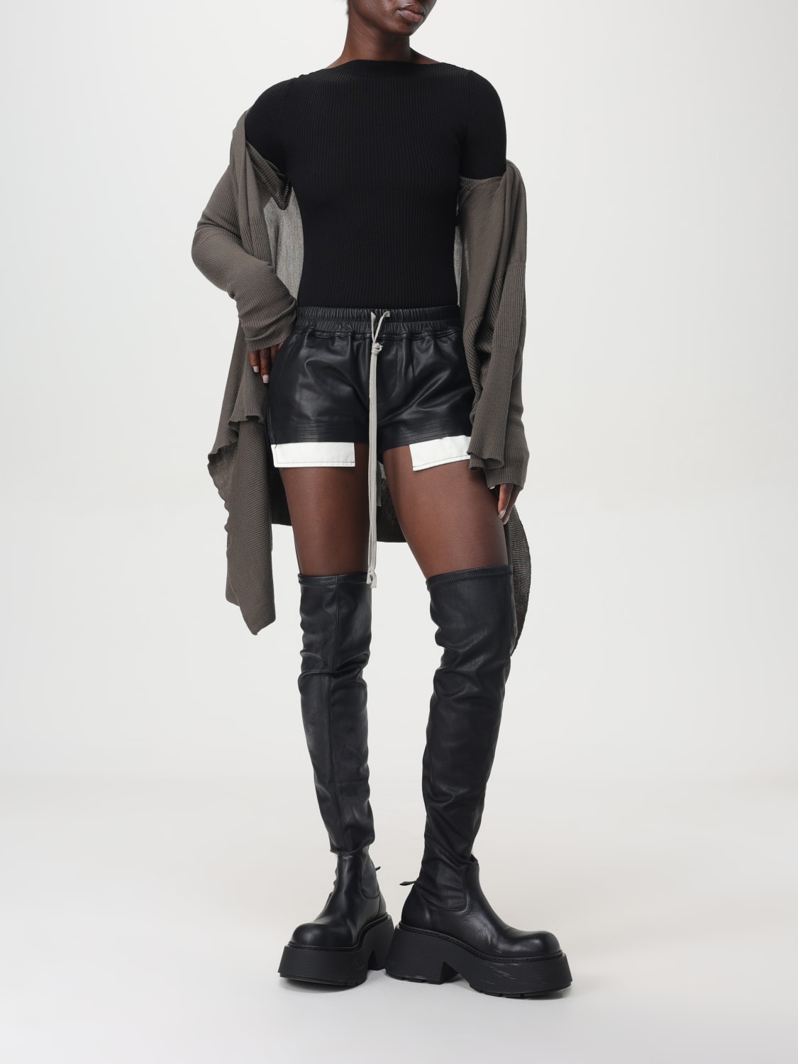 Rick Owens - Rick Owens カーディガン レディース RICK OWENS：カーディガン レディース - ブラック | GIGLIO.COM