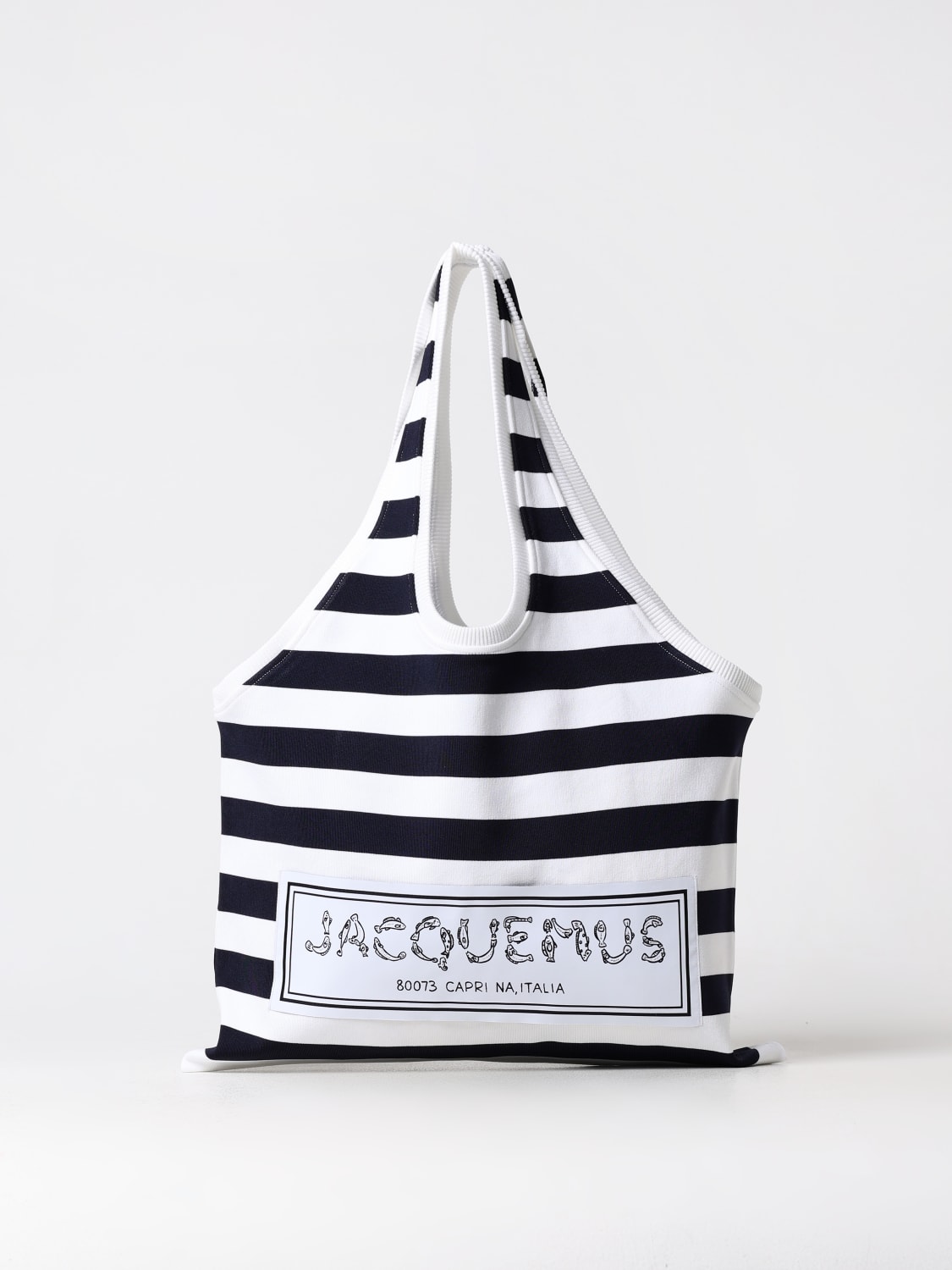 Giglio Borsa Le Sac Marcel Jacquemus in viscosa a righe