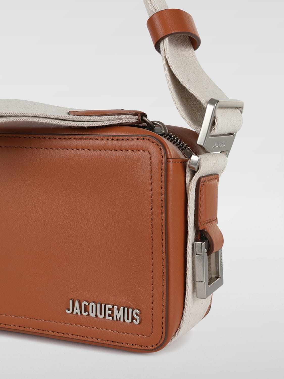 JACQUEMUS UMHÄNGETASCHE: Schultertasche damen Jacquemus, Braun - Img 3