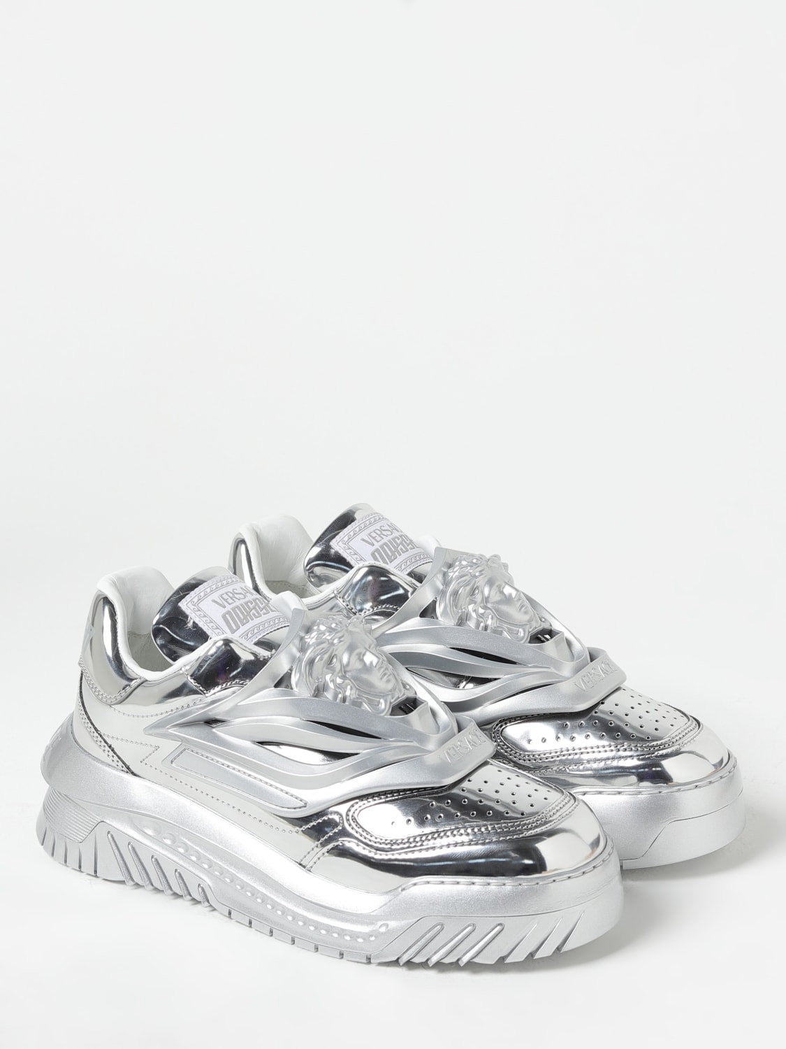 VERSACE SNEAKERS: Sneakers men Versace, Silver - Img 2