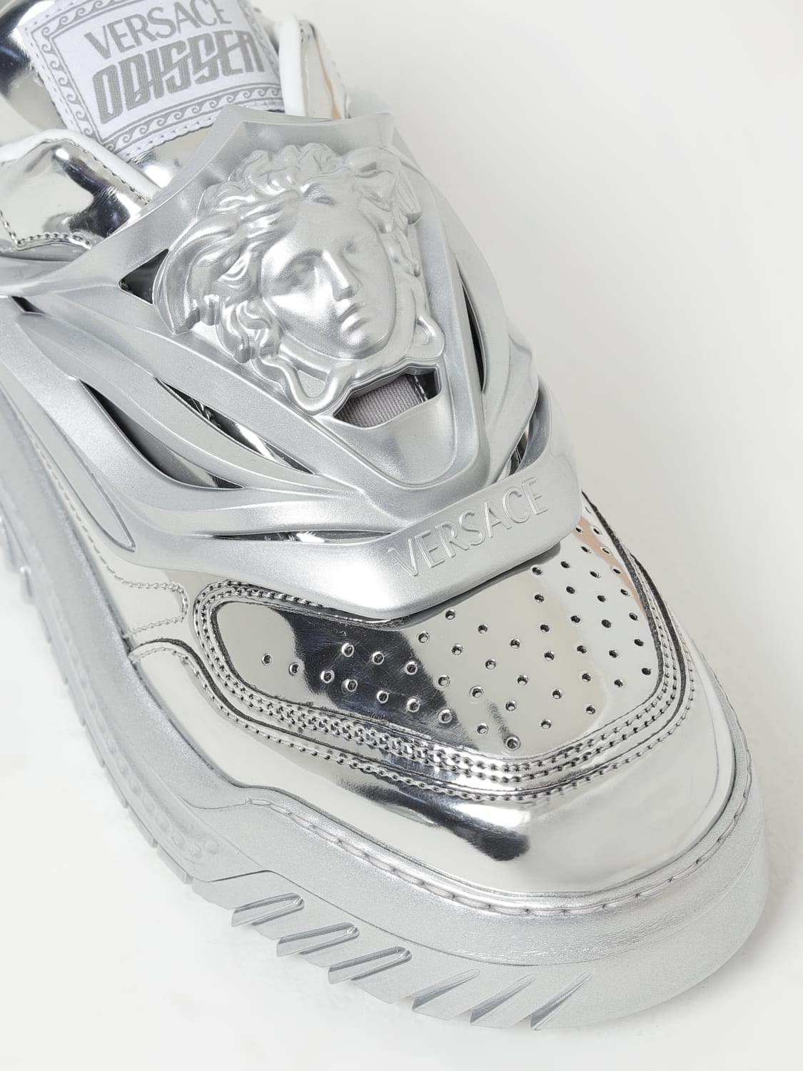 VERSACE SNEAKERS: Sneakers men Versace, Silver - Img 4