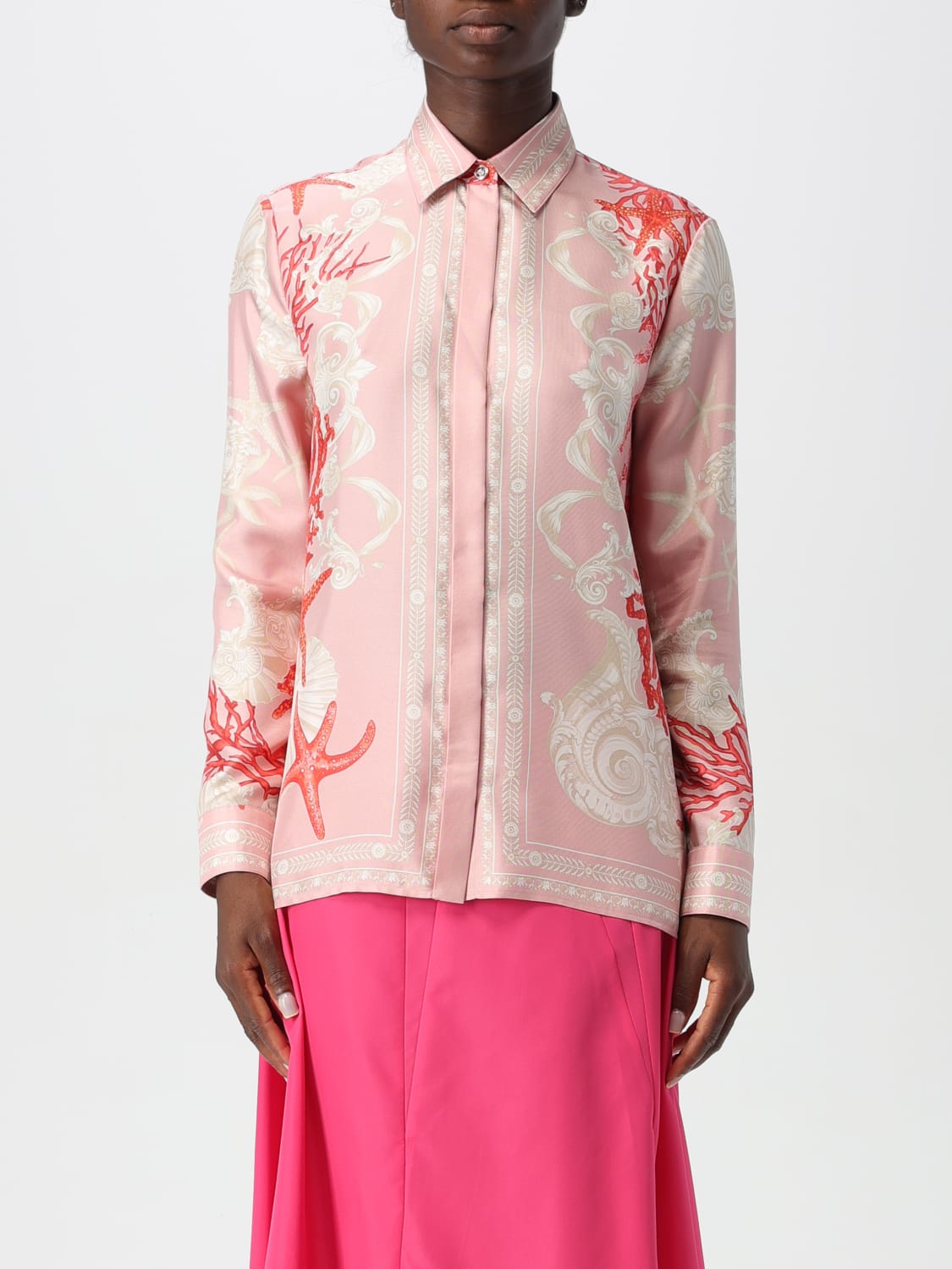 VERSACE SHIRT: Shirt woman Versace, Pink - Img 1