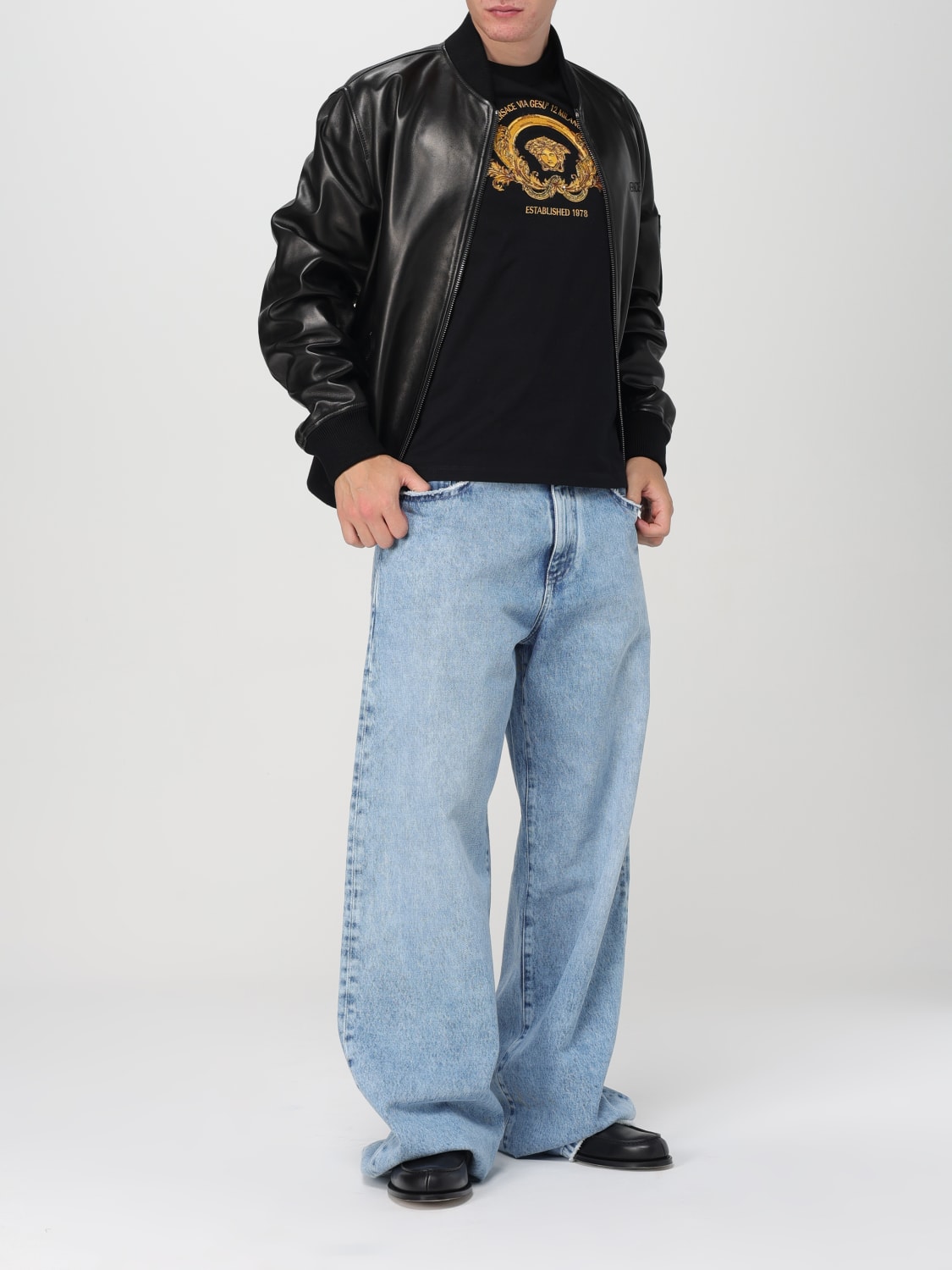 VERSACE JEANS: Jeans men Versace, Blue - Img 2