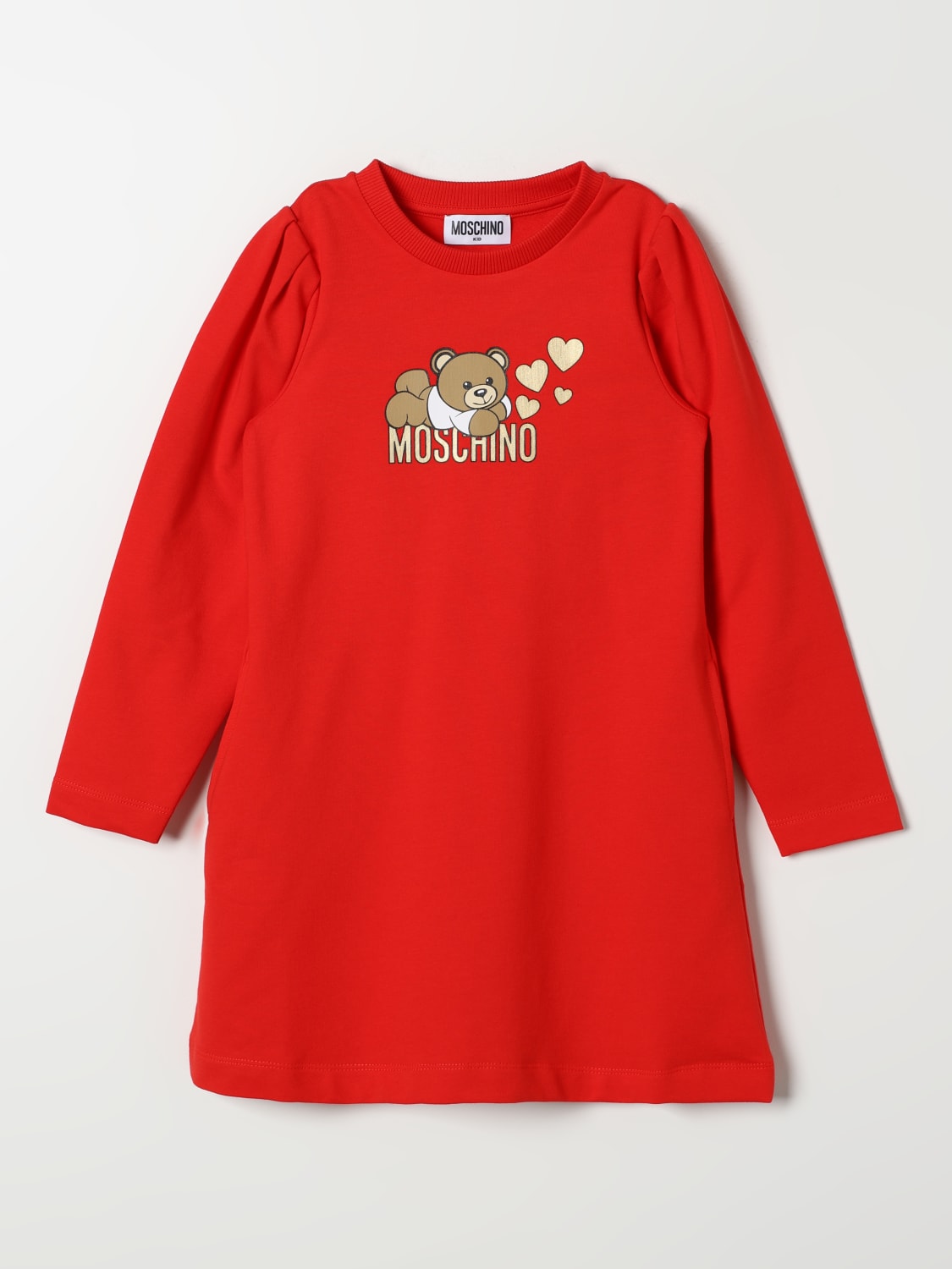 MOSCHINO 连衣裙: 连衣裙 儿童 Moschino, 红色 - Img 1