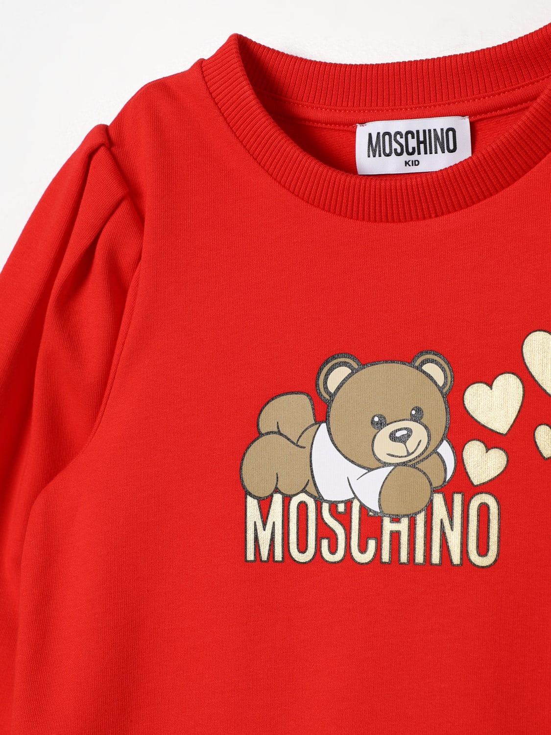 MOSCHINO ROBE: Robe enfant Moschino, Rouge - Img 3