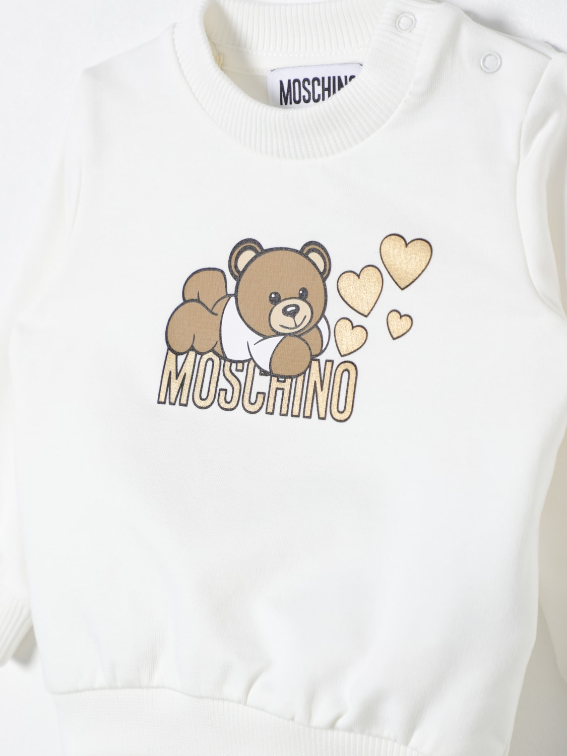 MOSCHINO SWEATER: Sweater kids Moschino, White - Img 3