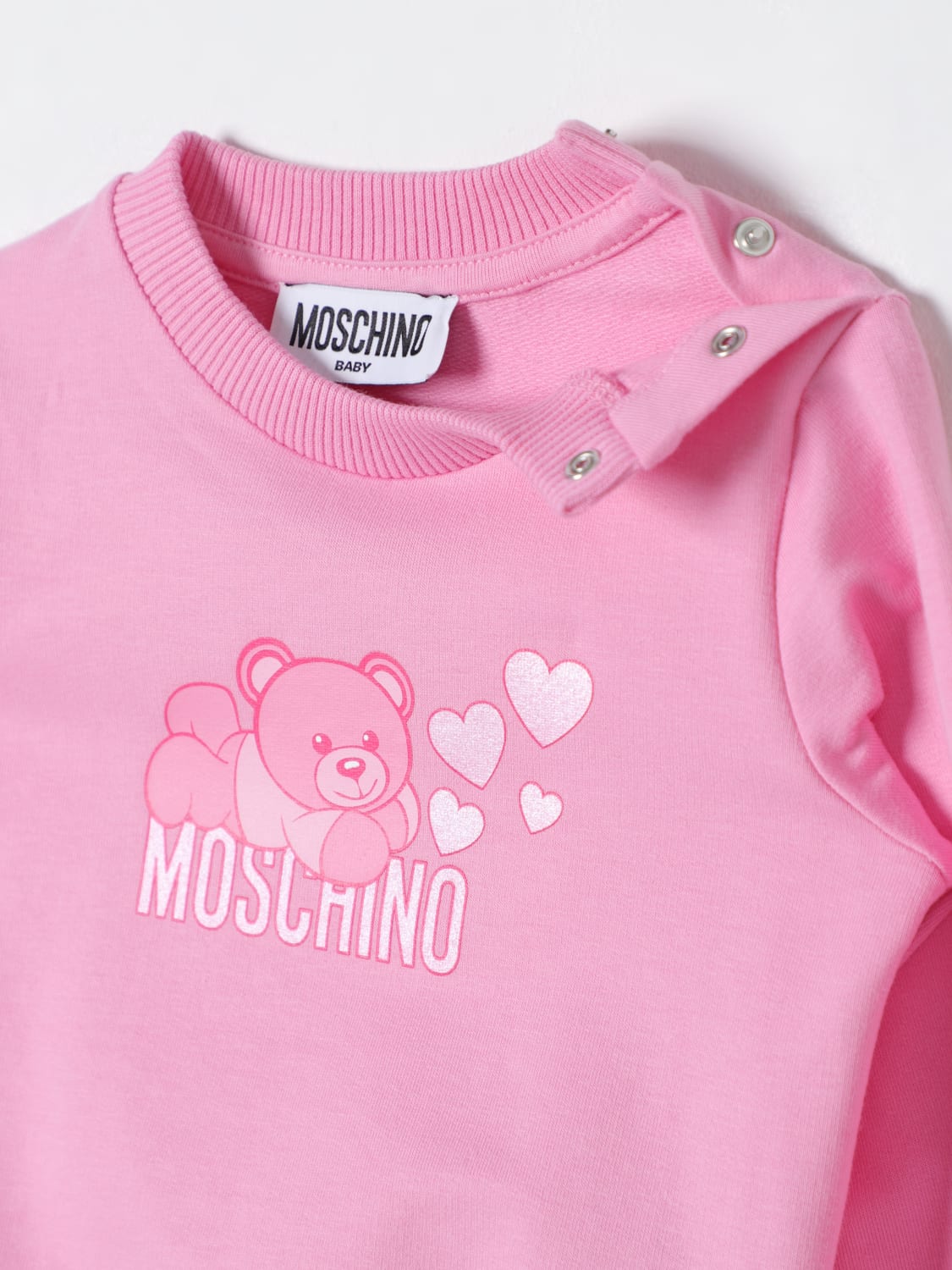 MOSCHINO 스웨터: 스웨터 남아 Moschino, 핑크 - Img 3