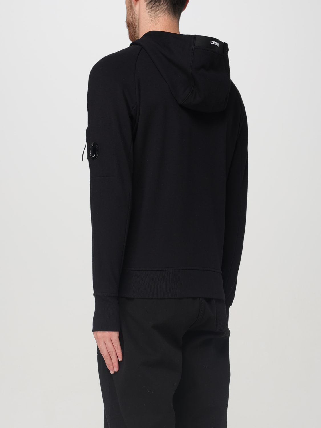 C.P. COMPANY SWEATSHIRT: C.P. Company men's hoodie, Black - Img 3