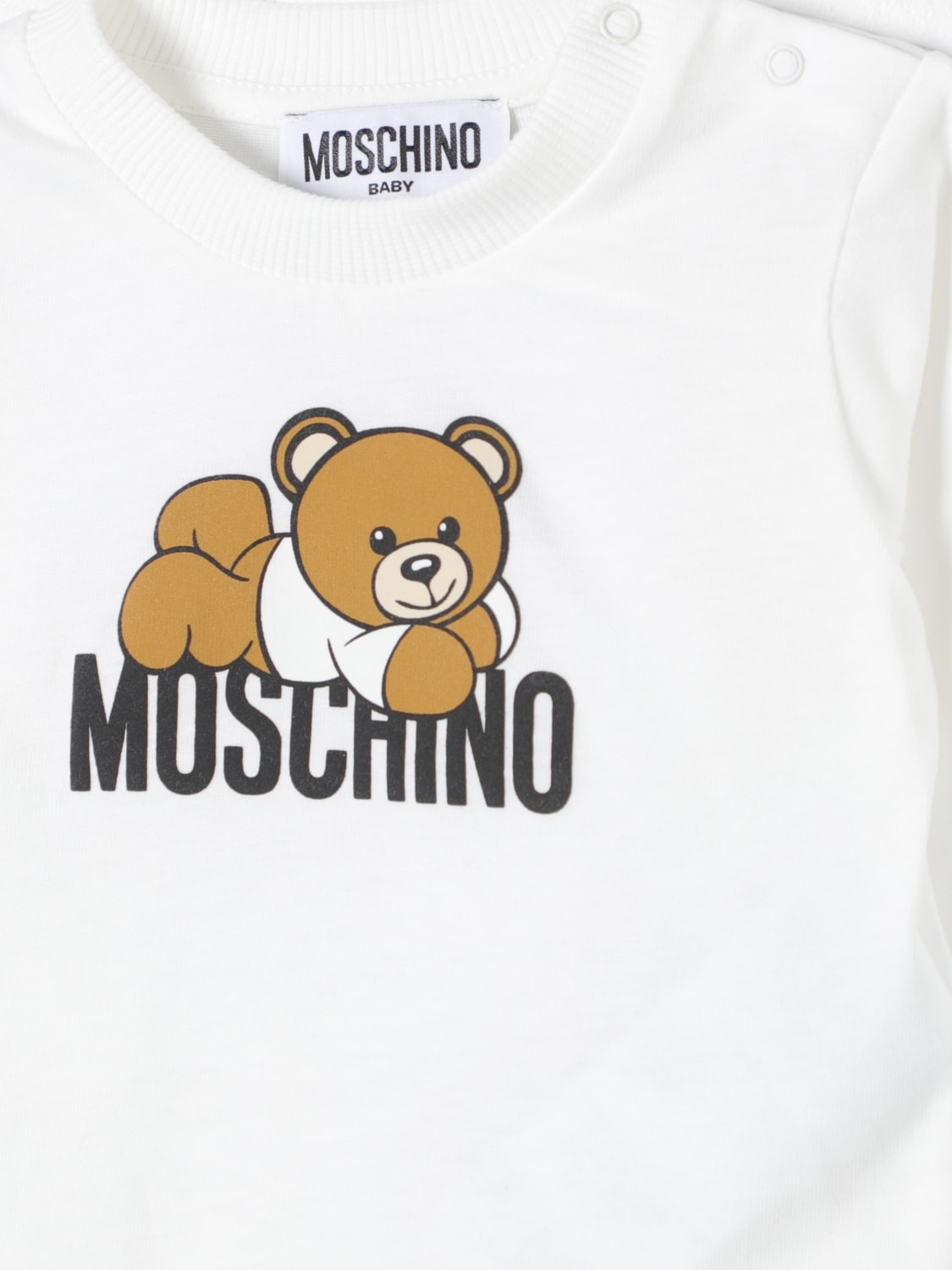 MOSCHINO 티셔츠: 티셔츠 남아 Moschino, 화이트 - Img 3