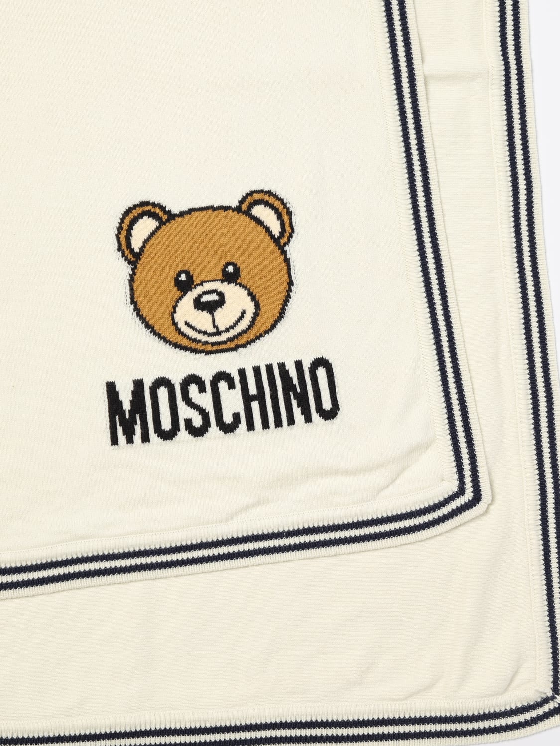 MOSCHINO 담요: 담요 남아 Moschino, 옐로우 크림 - Img 2