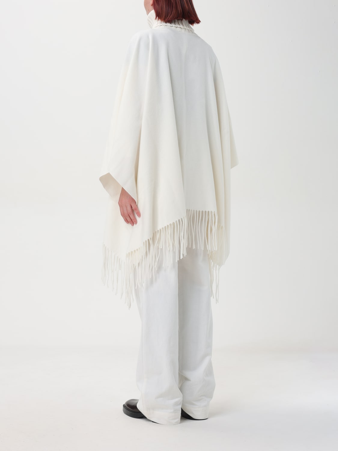 FABIANA FILIPPI CAPE: Shawl woman Fabiana Filippi, Ivory - Img 2