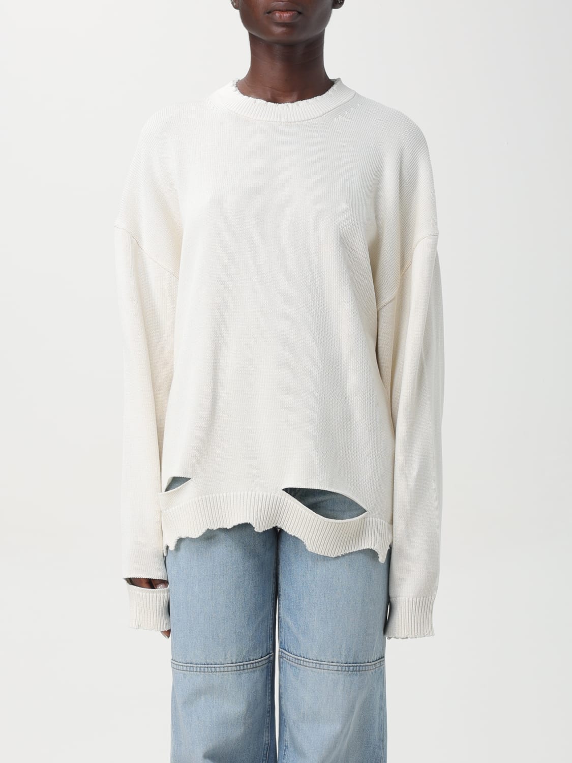 HELMUT LANG Sweater woman White Helmut Lang sweater O04HW799 online at GIGLIO.COM