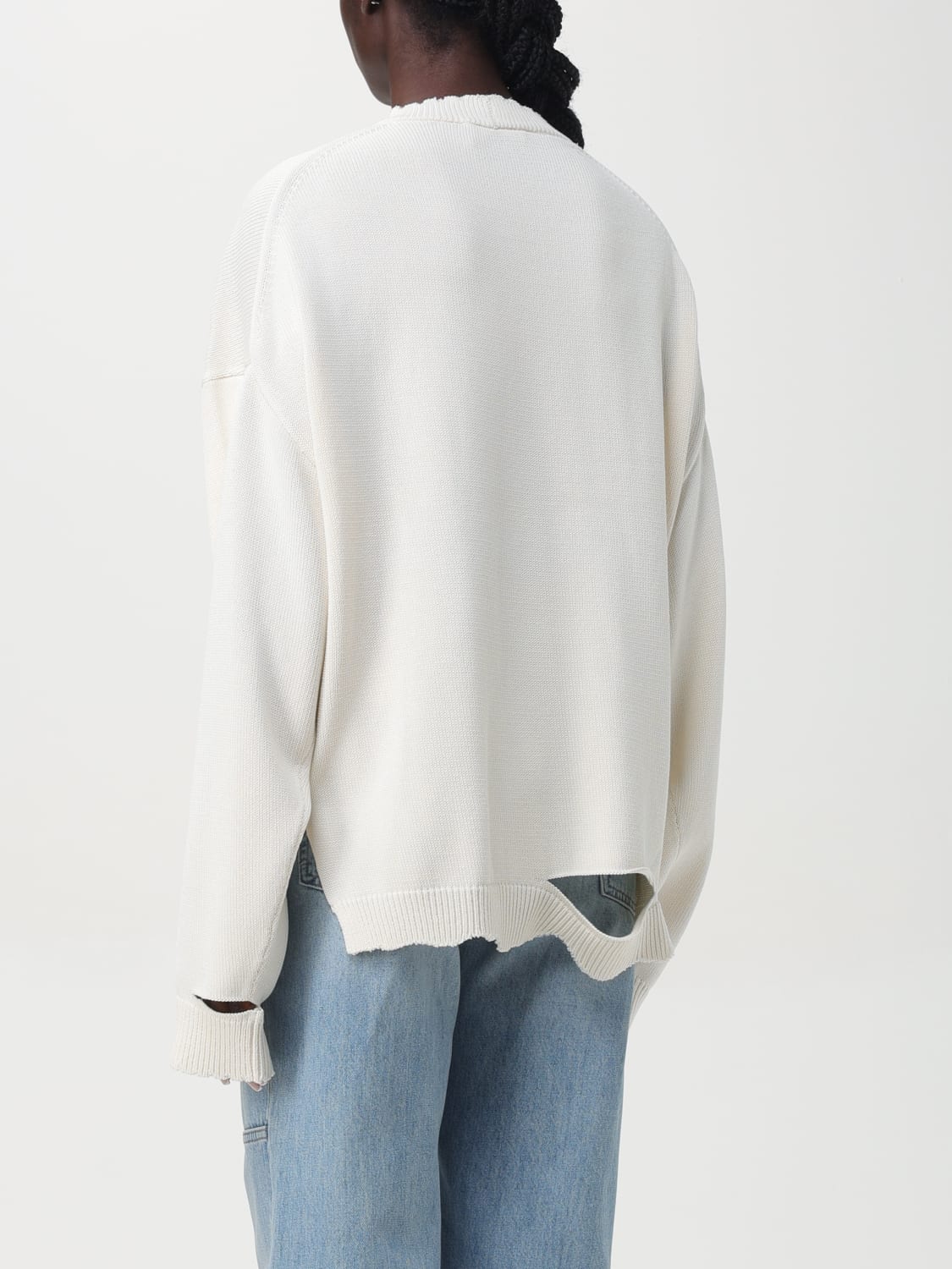 HELMUT LANG MAGLIA: Maglione Helmut Lang in cotone , Bianco - Img 3