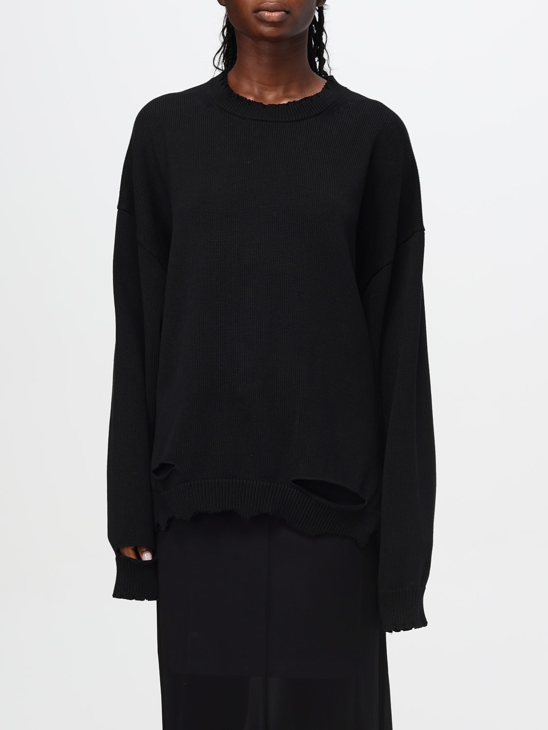 HELMUT LANG MAGLIA: Maglione Helmut Lang in cotone , Nero - Img 1