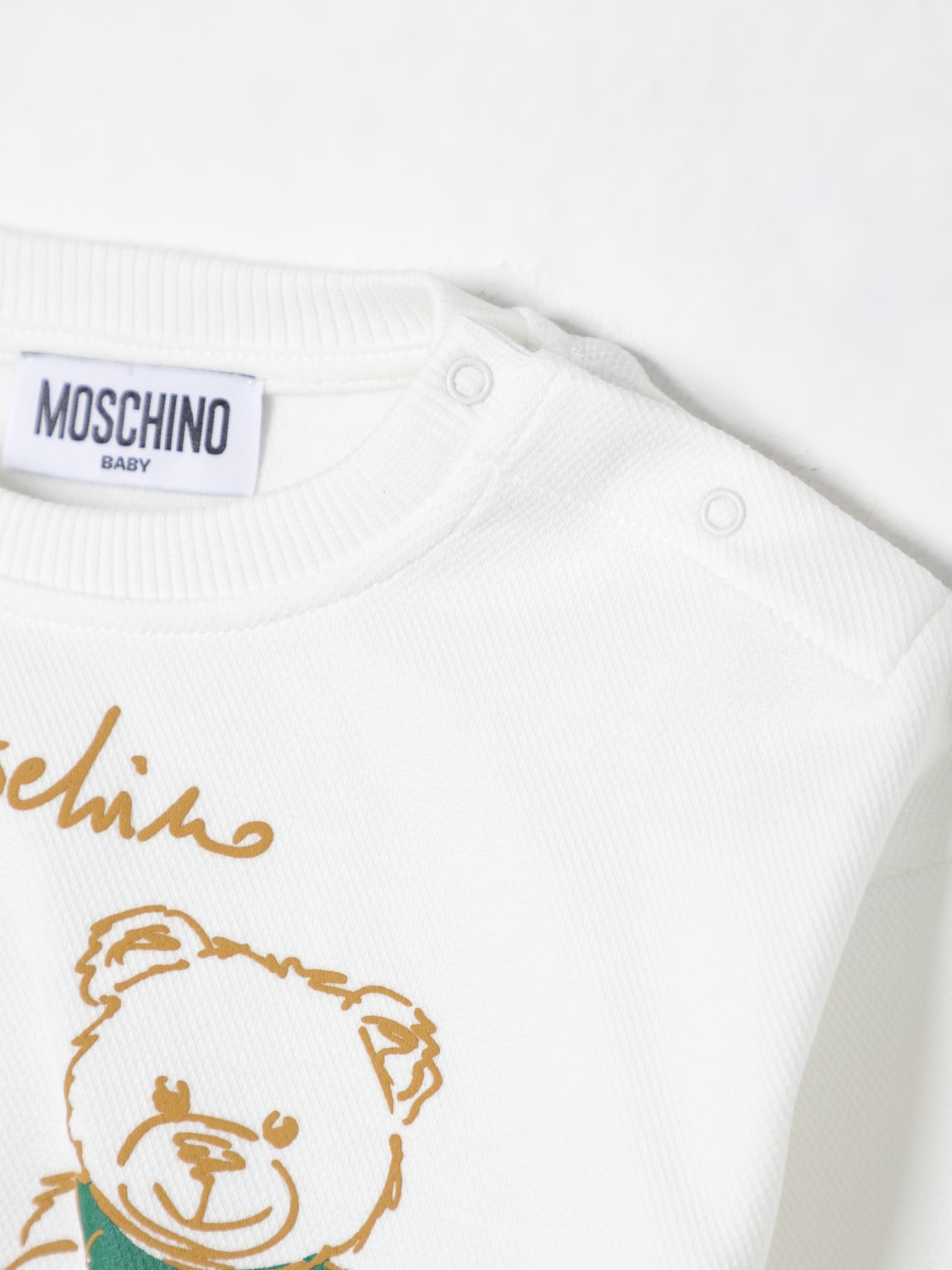 MOSCHINO JERSEY: Jersey niños Moschino, Blanco - Img 3