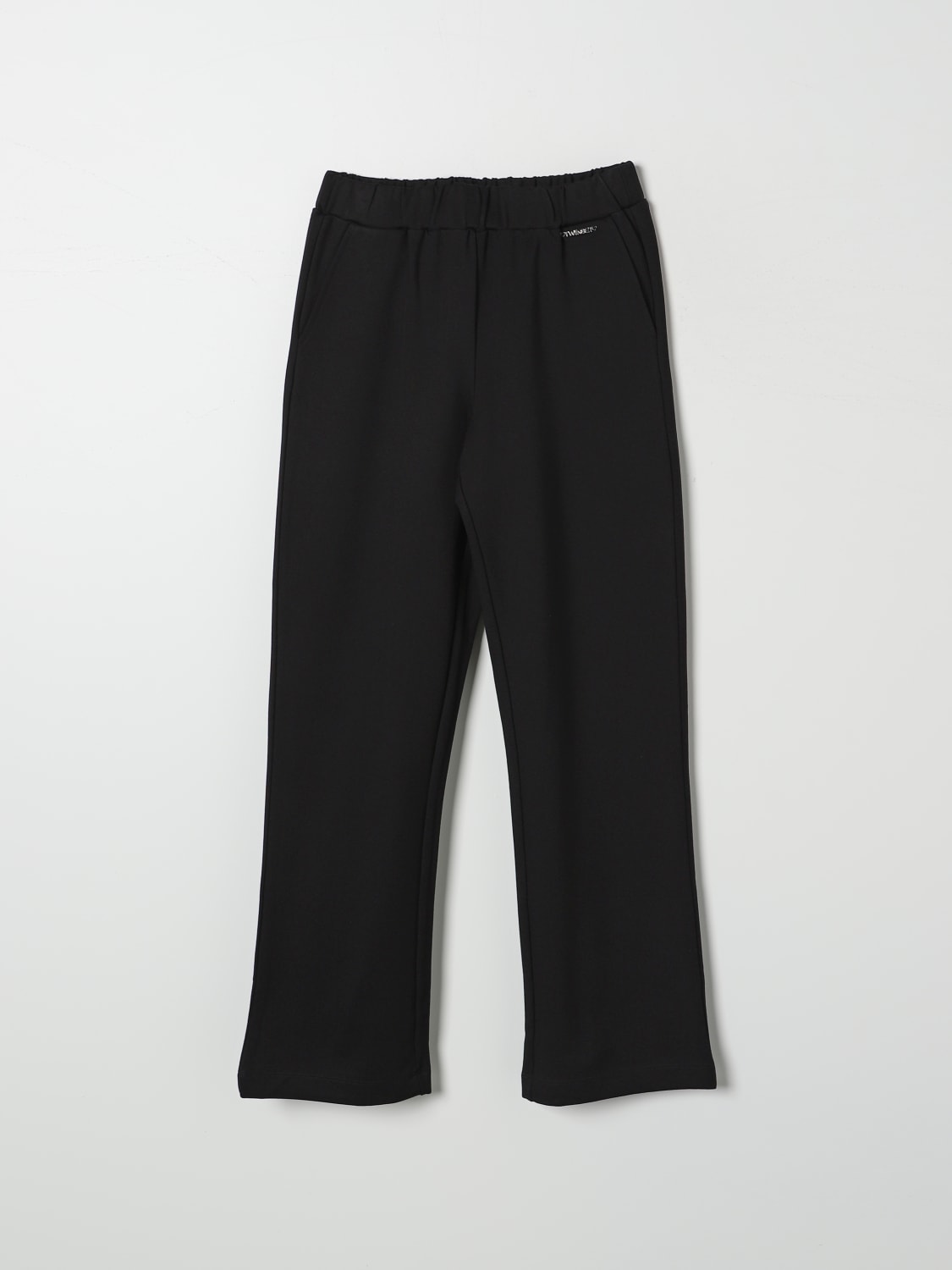 TWINSET PANTALONE: Pantalone in cotone Twinset, Nero - Img 1