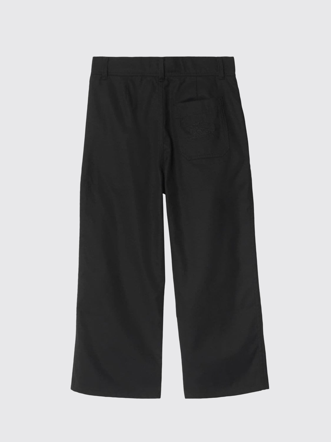 BURBERRY PANTALONE: Pantalone in misto cotone Burberry, Nero - Img 2