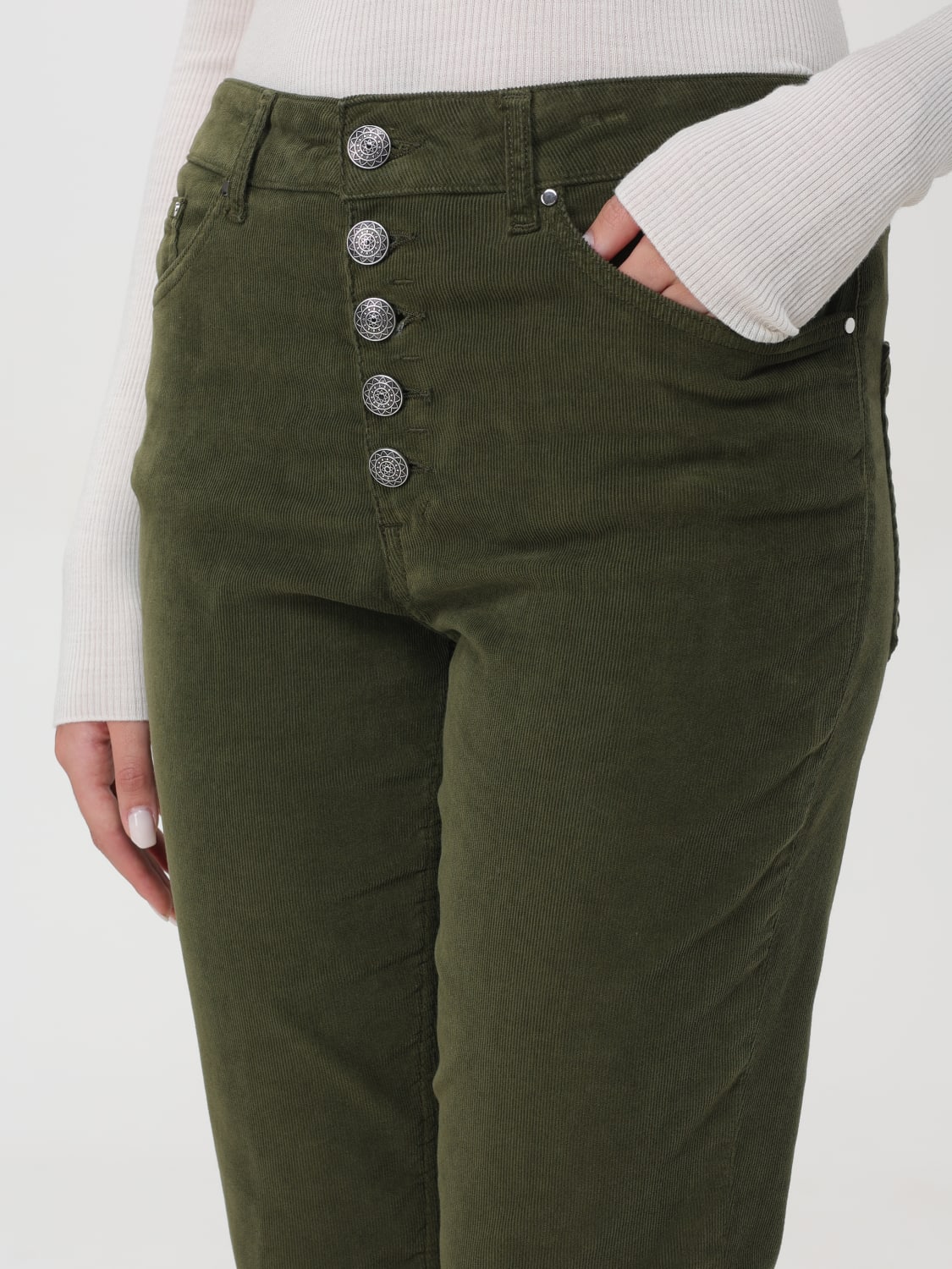 DONDUP PANTALONE: Jeans donna Dondup, Verde - Img 2