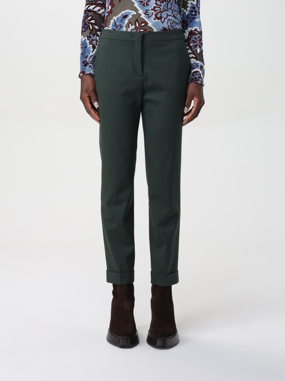 ETRO PANTS: Pants woman Etro, Green - Img 1