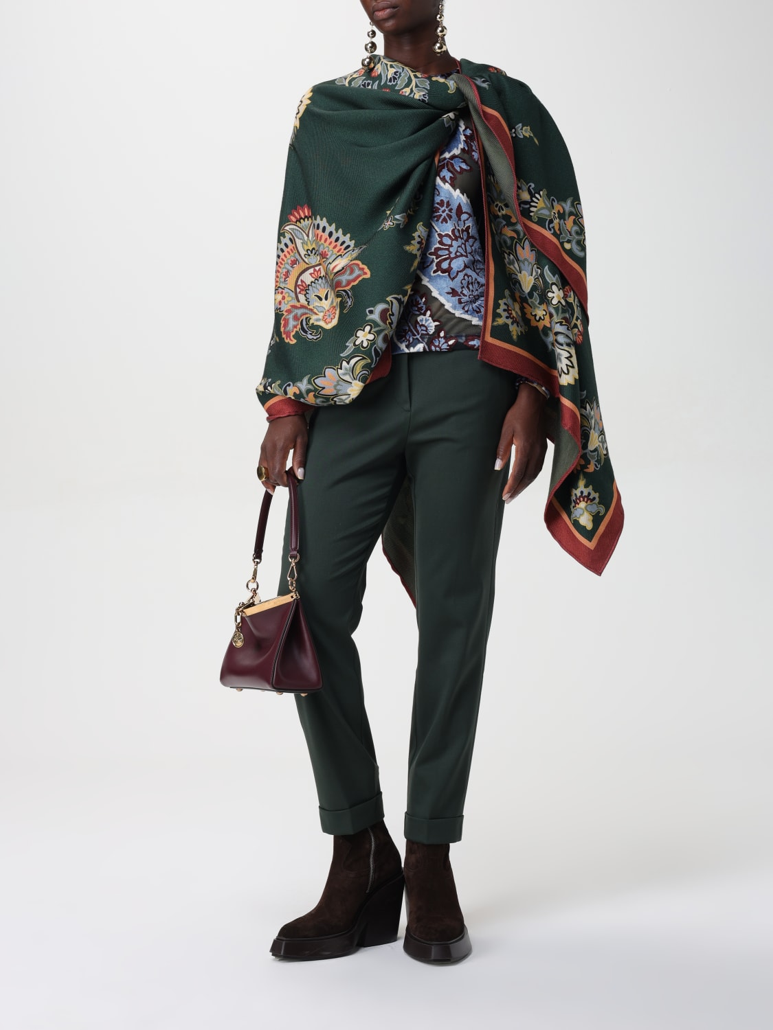 ETRO PANTS: Pants woman Etro, Green - Img 2