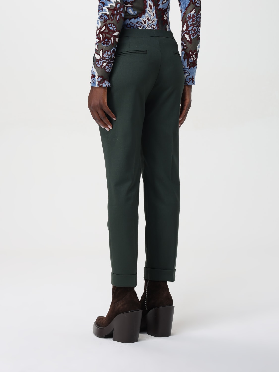 ETRO PANTALON: Pantalon femme Etro, Vert - Img 3