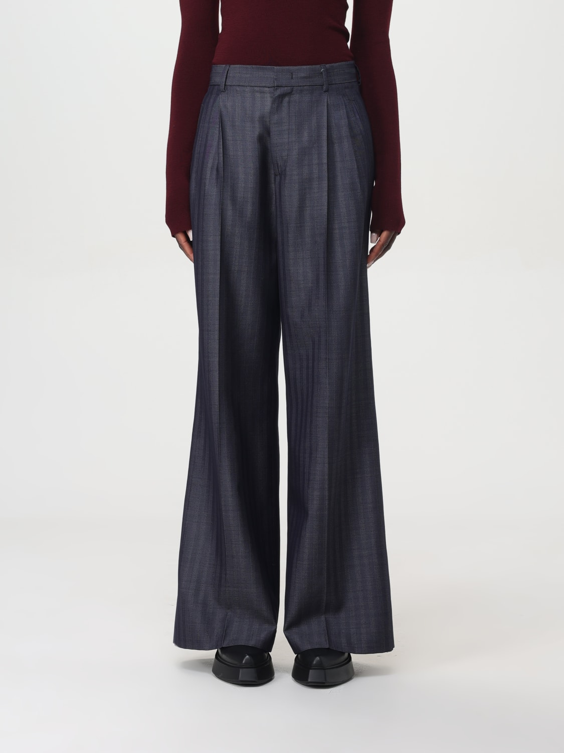 ETRO PANTALON: Pantalon femme Etro, Bleu - Img 1