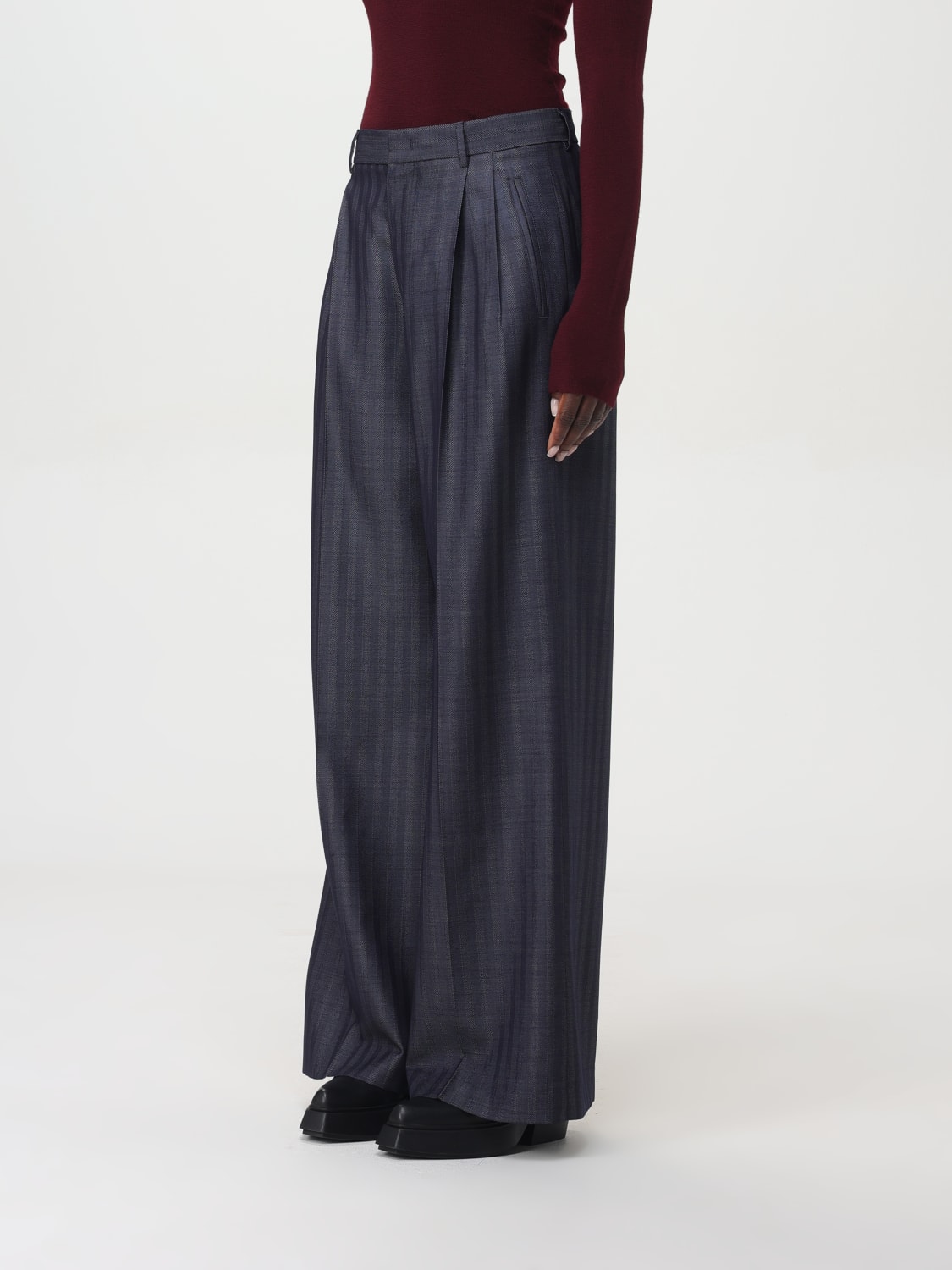 ETRO PANTALON: Pantalon femme Etro, Bleu - Img 4