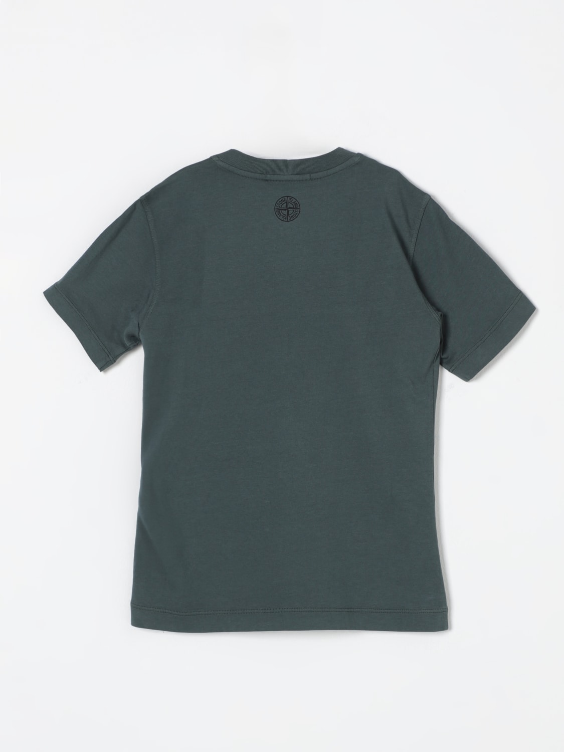STONE ISLAND JUNIOR T-SHIRT: T-shirt enfant Stone Island Junior, Bleu Pétrole - Img 2