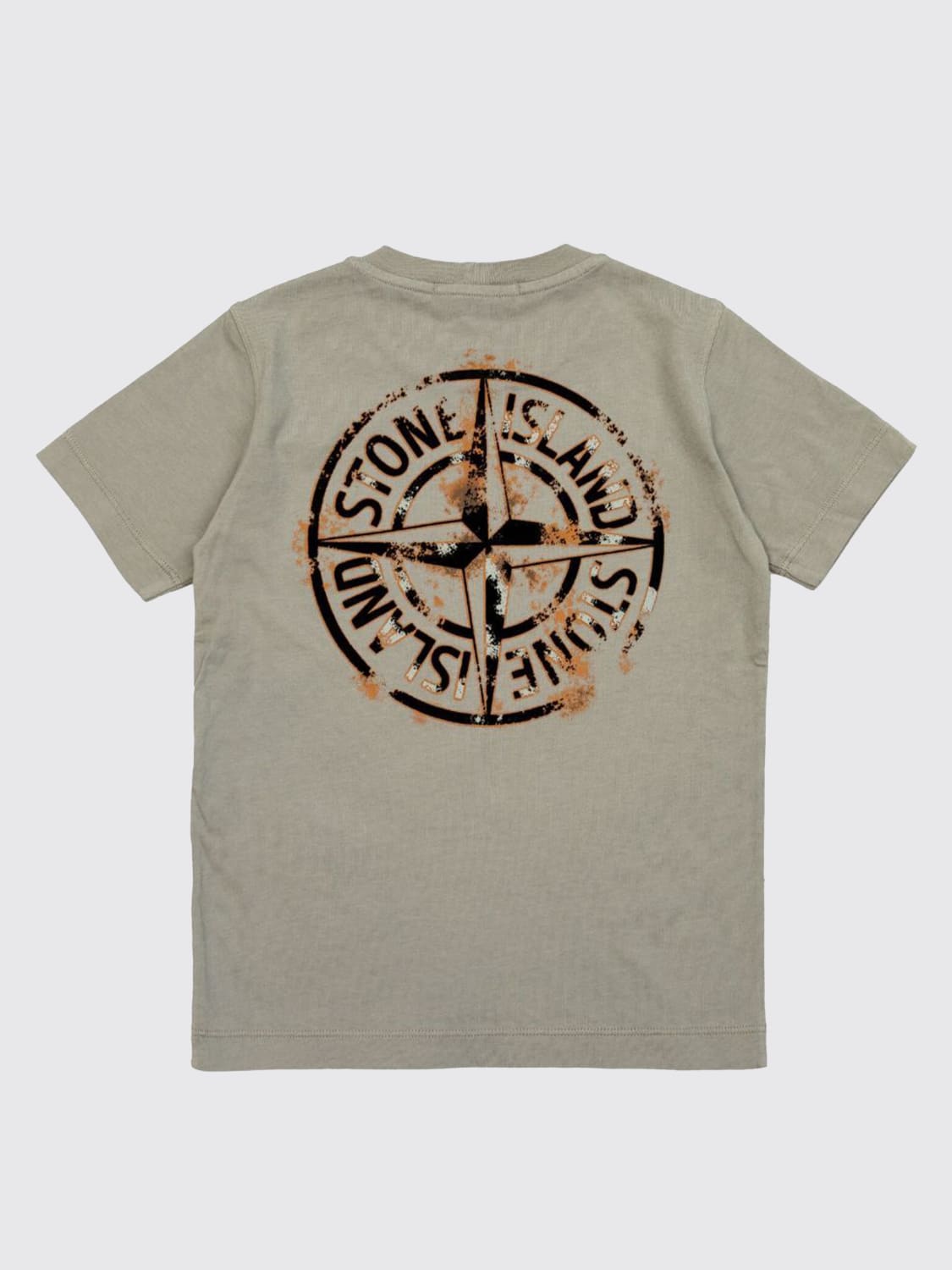 STONE ISLAND JUNIOR T-SHIRT: T-shirt kinder Stone Island Junior, Grau - Img 2