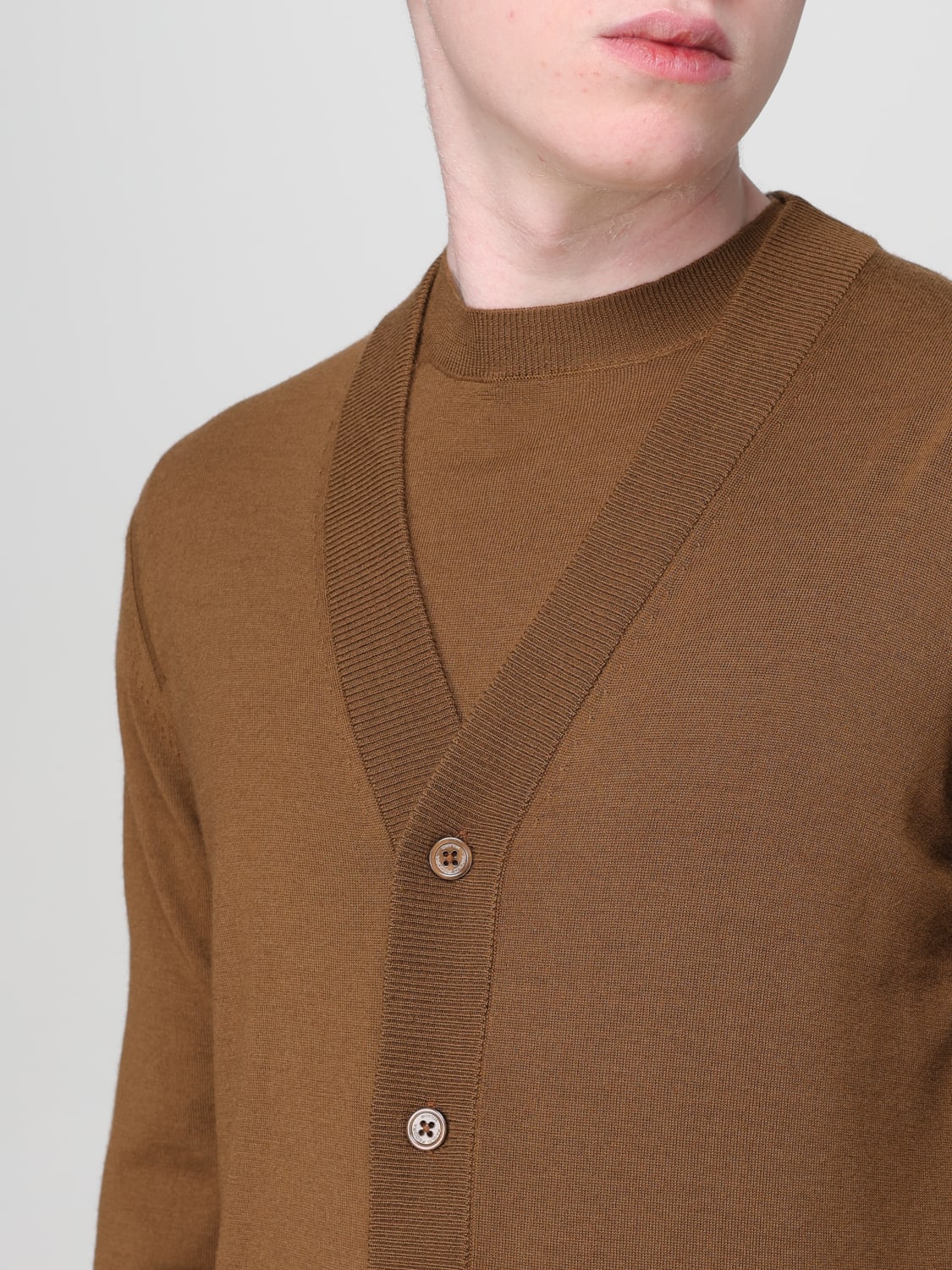 PAOLO PECORA SWEATER: Sweater men Paolo Pecora, Beige - Img 4