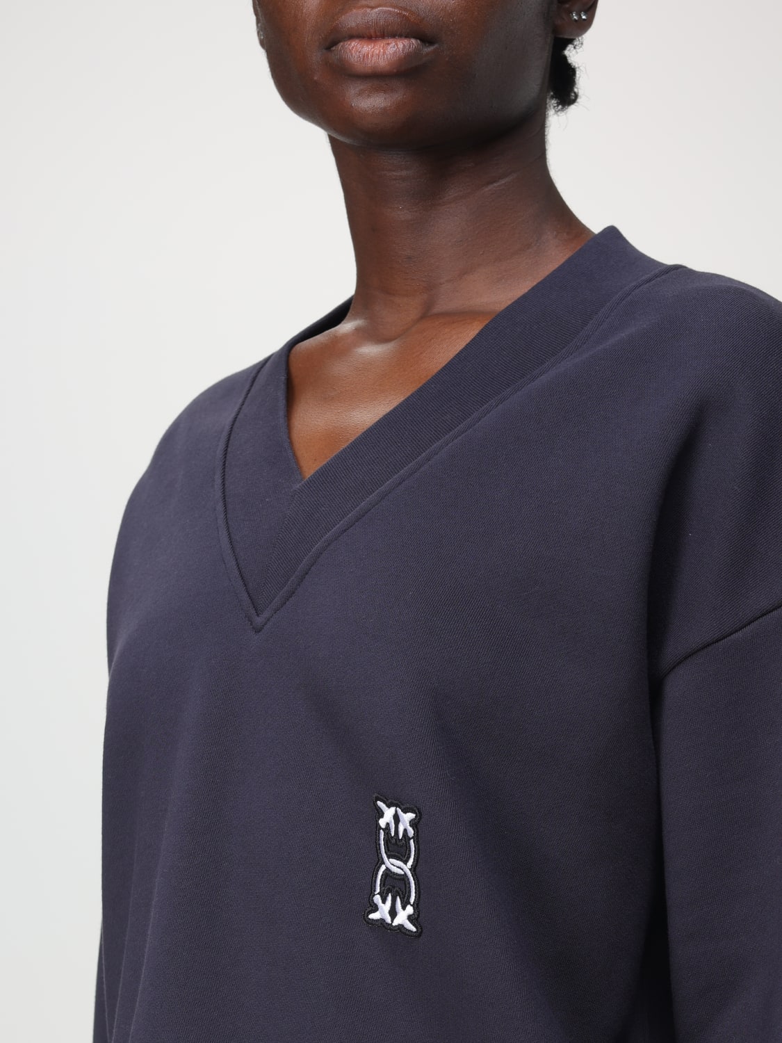 PINKO MAGLIA: Maglia a v basic Pinko, Marine - Img 3