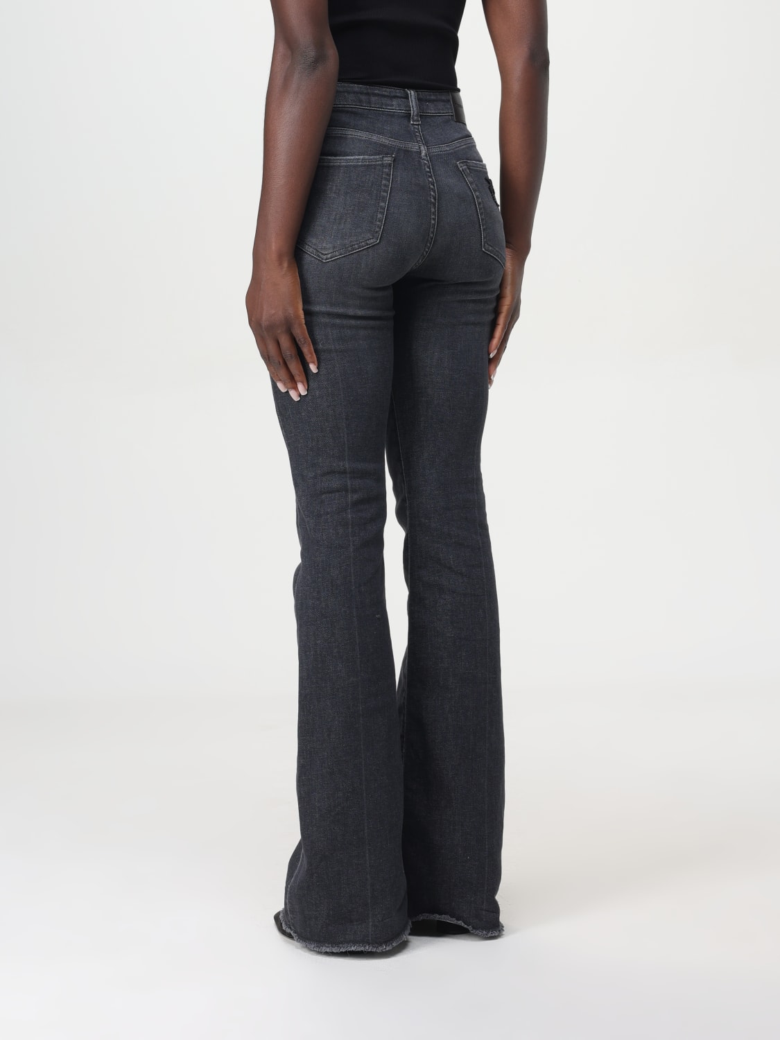 PINKO JEANS: Pants woman Pinko, Denim - Img 2