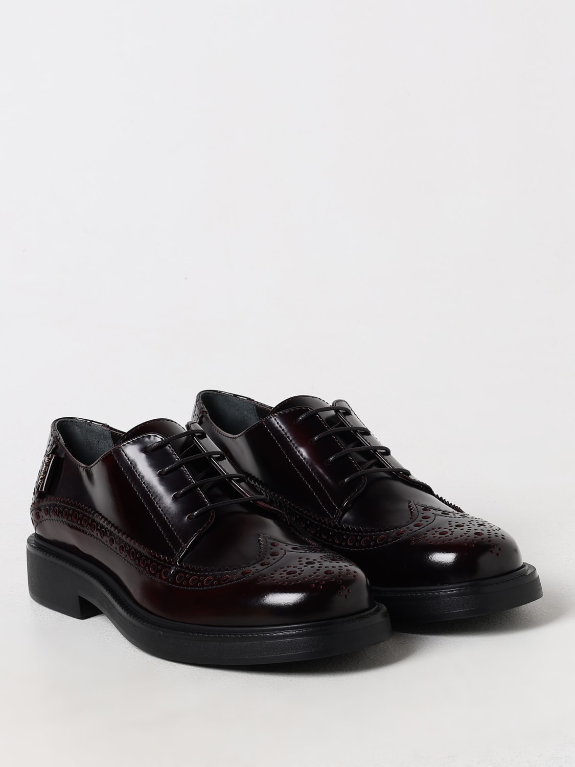 TOD'S OXFORD SHOES: Shoes woman Tod's, Wine - Img 2