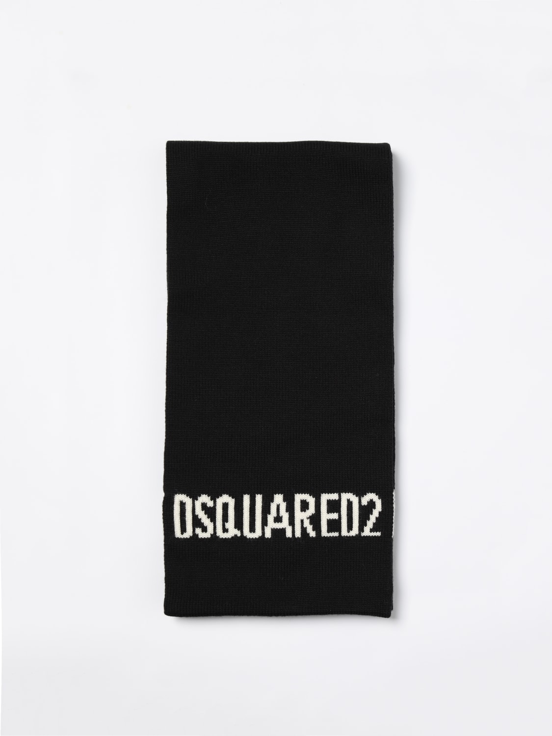 Giglio Sciarpa Dsquared2 in misto lana con logo jacquard