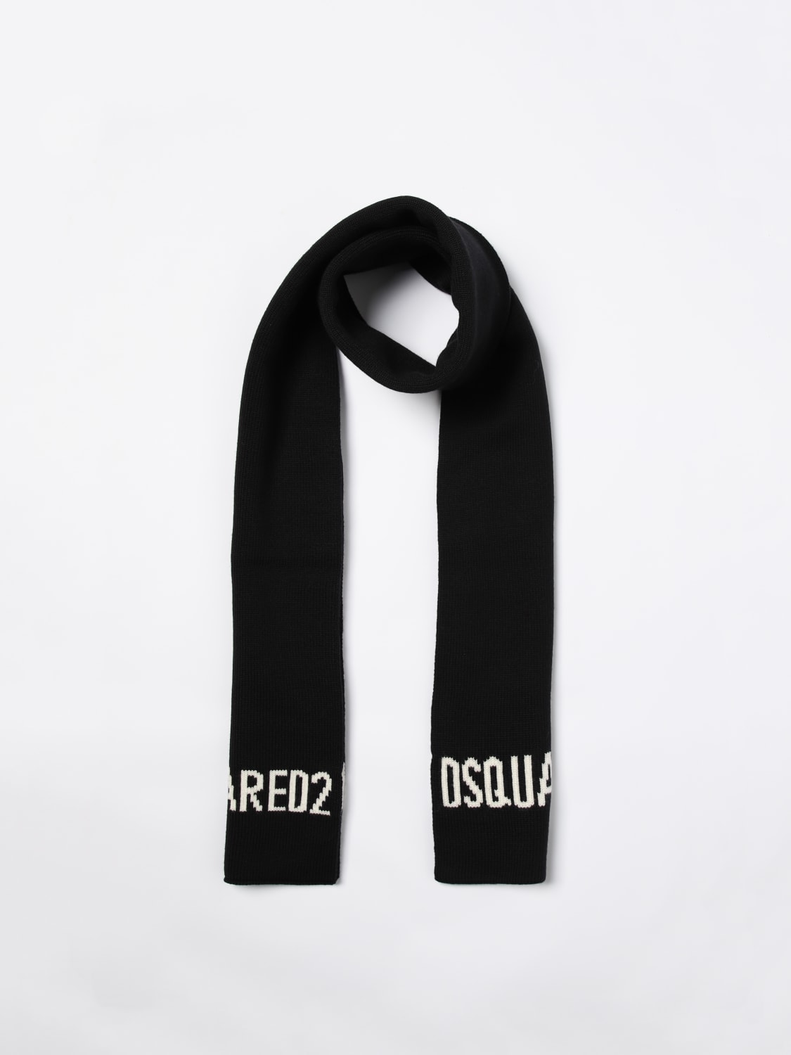 DSQUARED2 SCARF: Scarf men Dsquared2, Black - Img 2