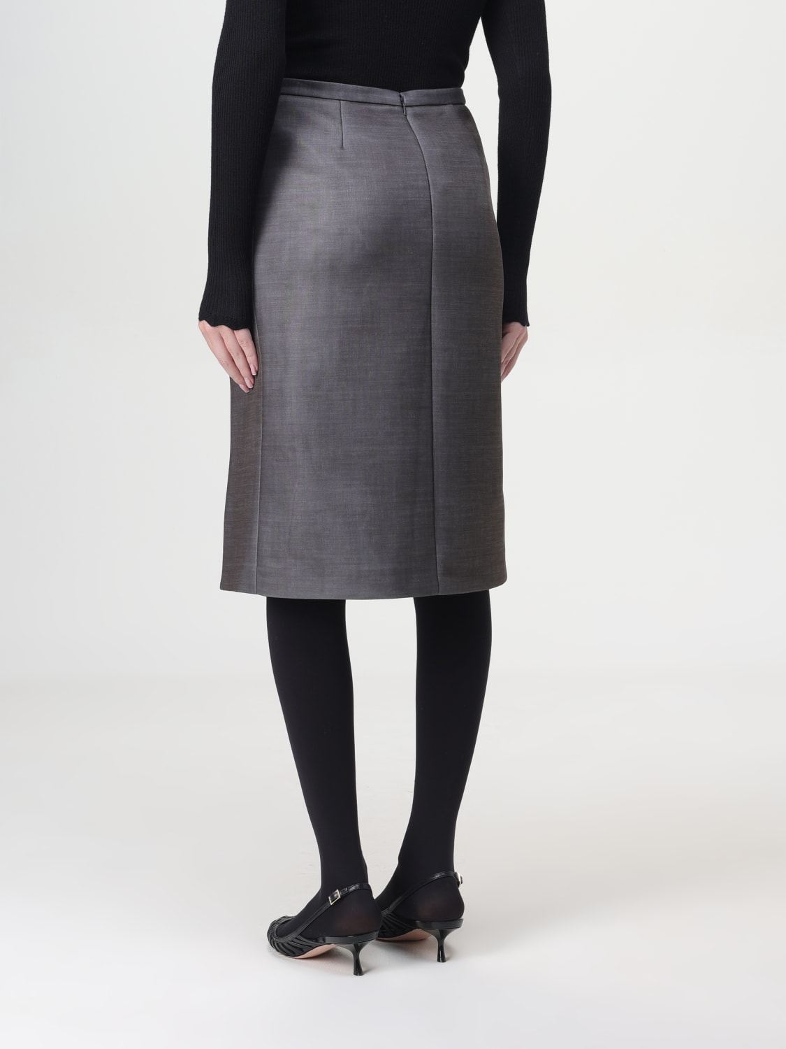 スカート PHILOSOPHY DI LORENZO SERAFINI Woman Skirt Grey 01155738 PHILOSOPHY DI LORENZO SERAFINI Skirt woman Philosophy Di