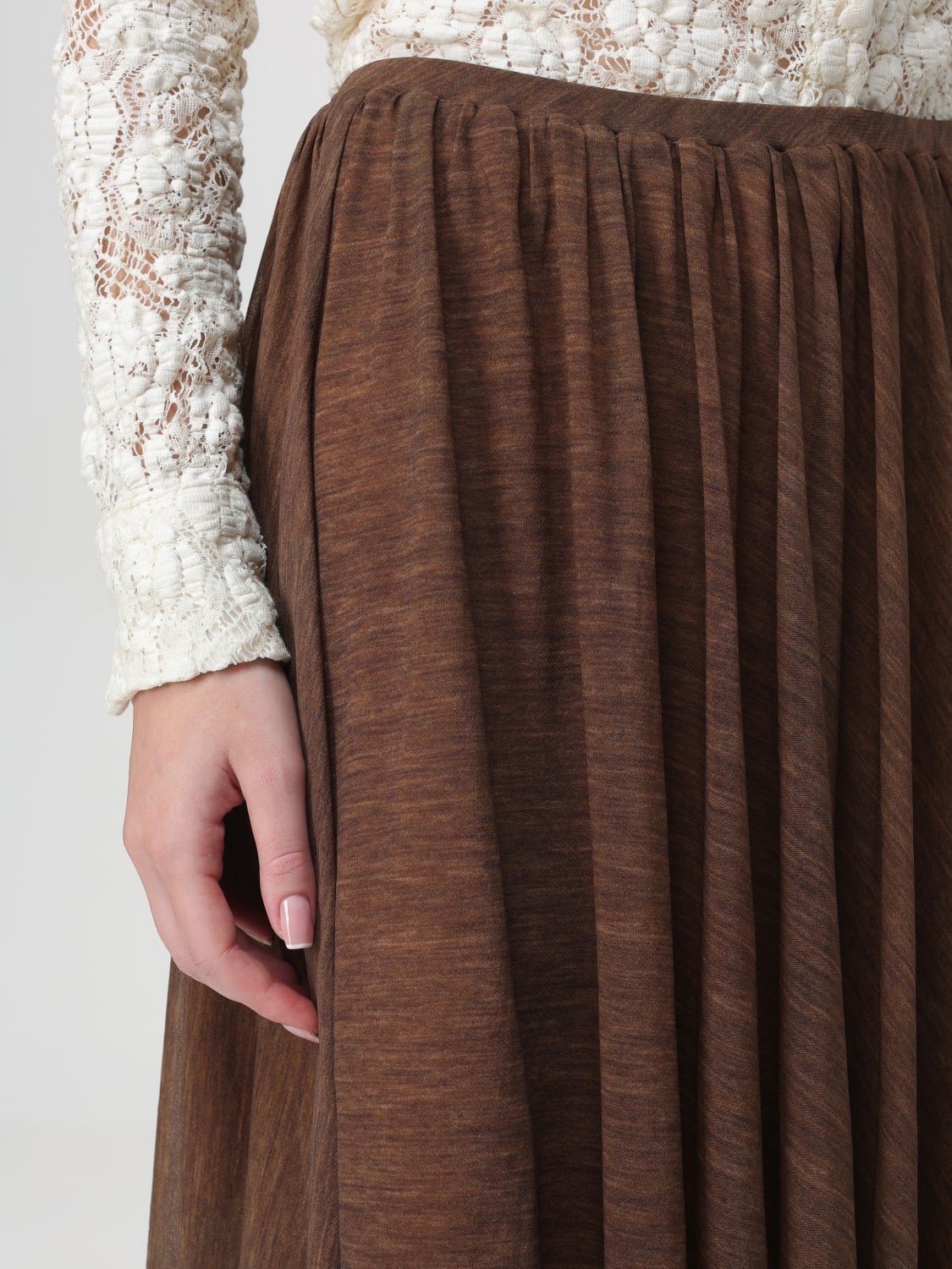 スカート PHILOSOPHY DI LORENZO SERAFINI Woman Skirt Brown 01145738 Philosophy Di Lorenzo Serafini Outlet: Skirt woman - Brown