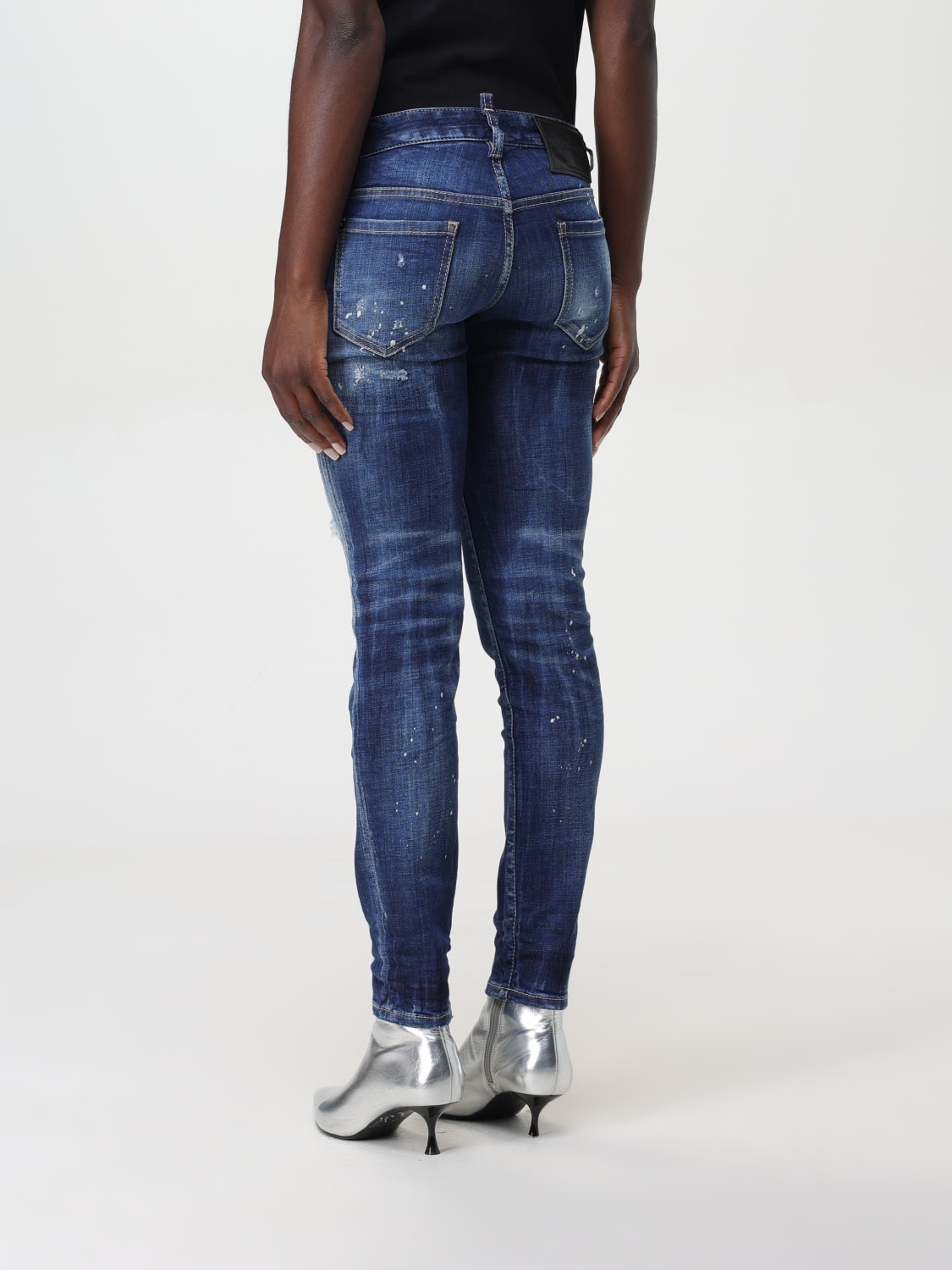 DSQUARED2 JEANS: Jeans femme Dsquared2, Denim - Img 2