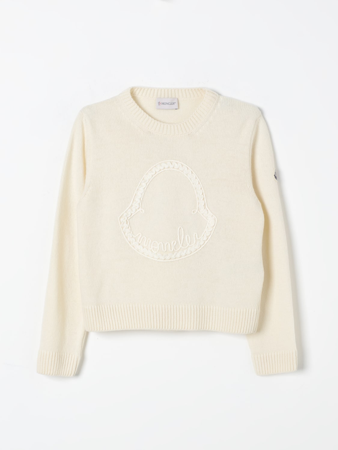 MONCLER SWEATER: Sweater kids Moncler, Natural - Img 1