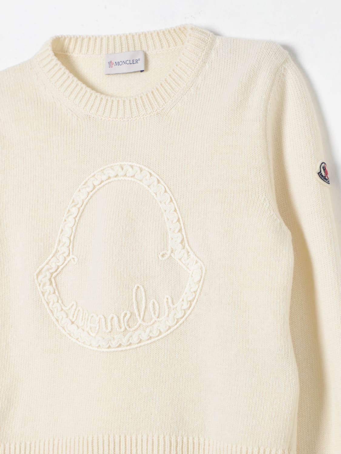 MONCLER SWEATER: Sweater kids Moncler, Natural - Img 3