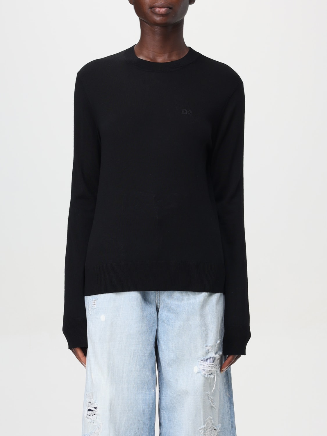 DSQUARED2 SWEATER: Sweater woman Dsquared2, Black - Img 1